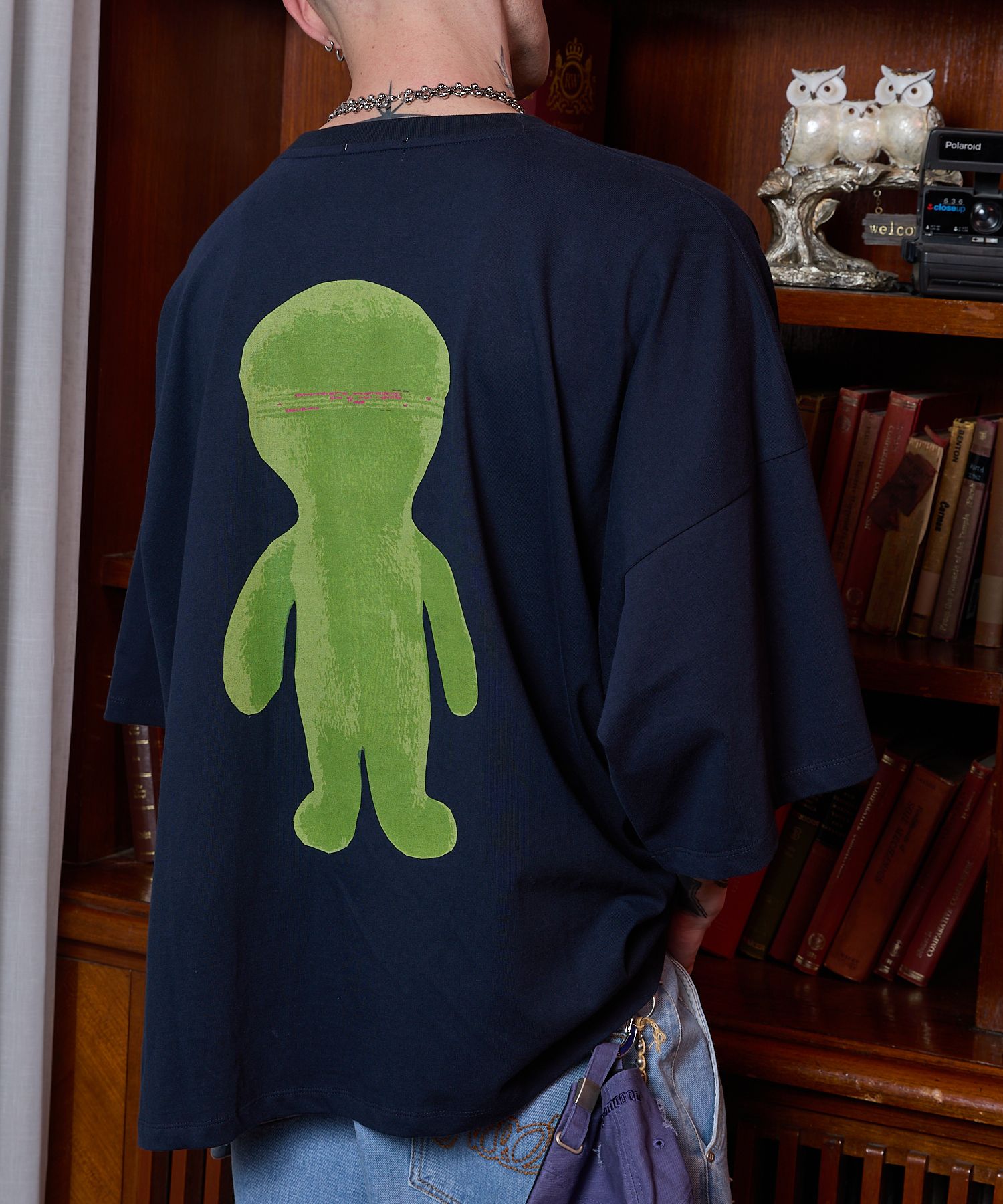 MUSINSA | HOODHOOD Alien Graphic Oversized fit Short-sleeved