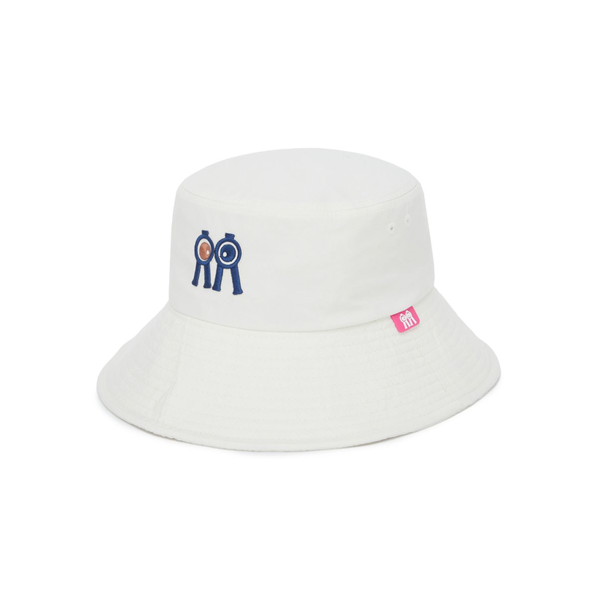 롤링롤라이(ROLLINGROLLEYE) 버킷햇 크림 네이비브라운아이 Bucket Hat Cream Navy Brown Eye