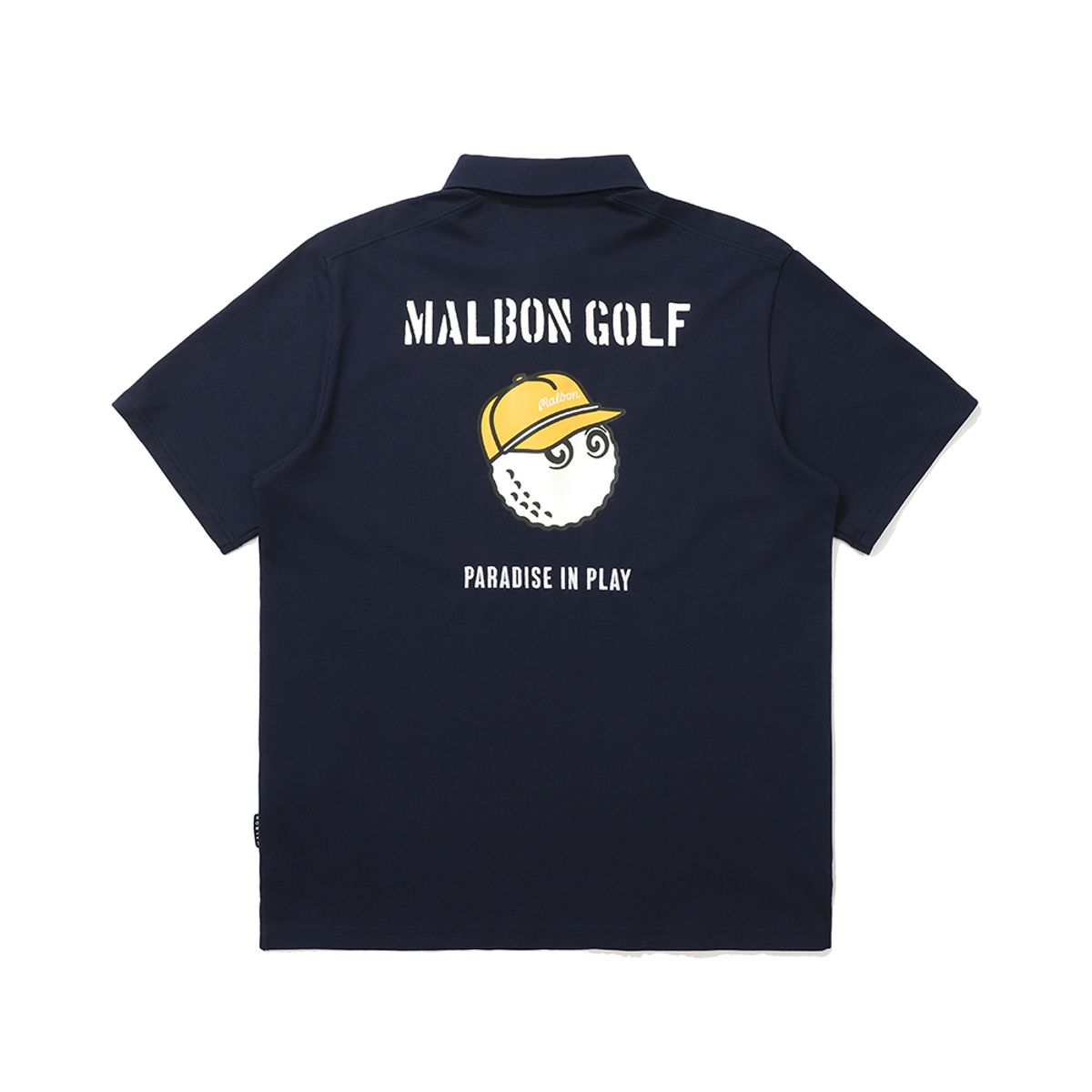 말본 골프(MALBON GOLF) 더블 사이드 버킷 카라 티셔츠 NAVY (MAN)