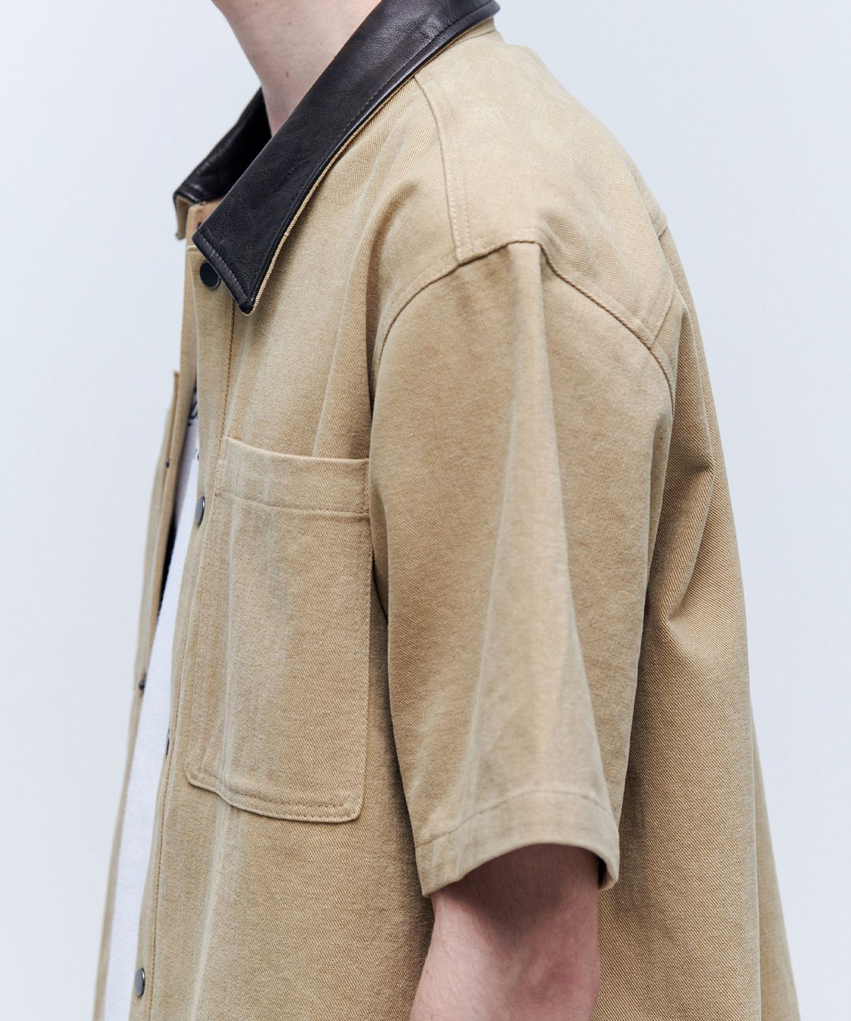 애니타임로릭(ANYTIME LOREAK) SUNFLOWER WORK SHIRT - BEIGE
