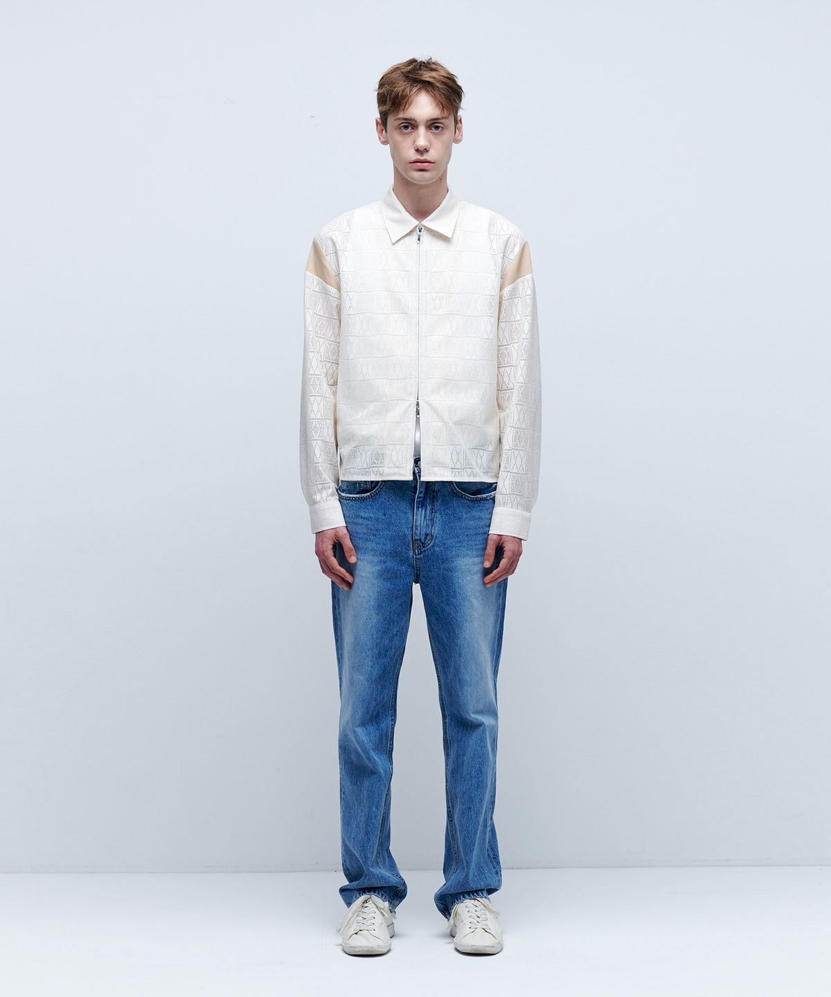 애니타임로릭(ANYTIME LOREAK) LILY ZIP-UP SHIRKET - IVORY