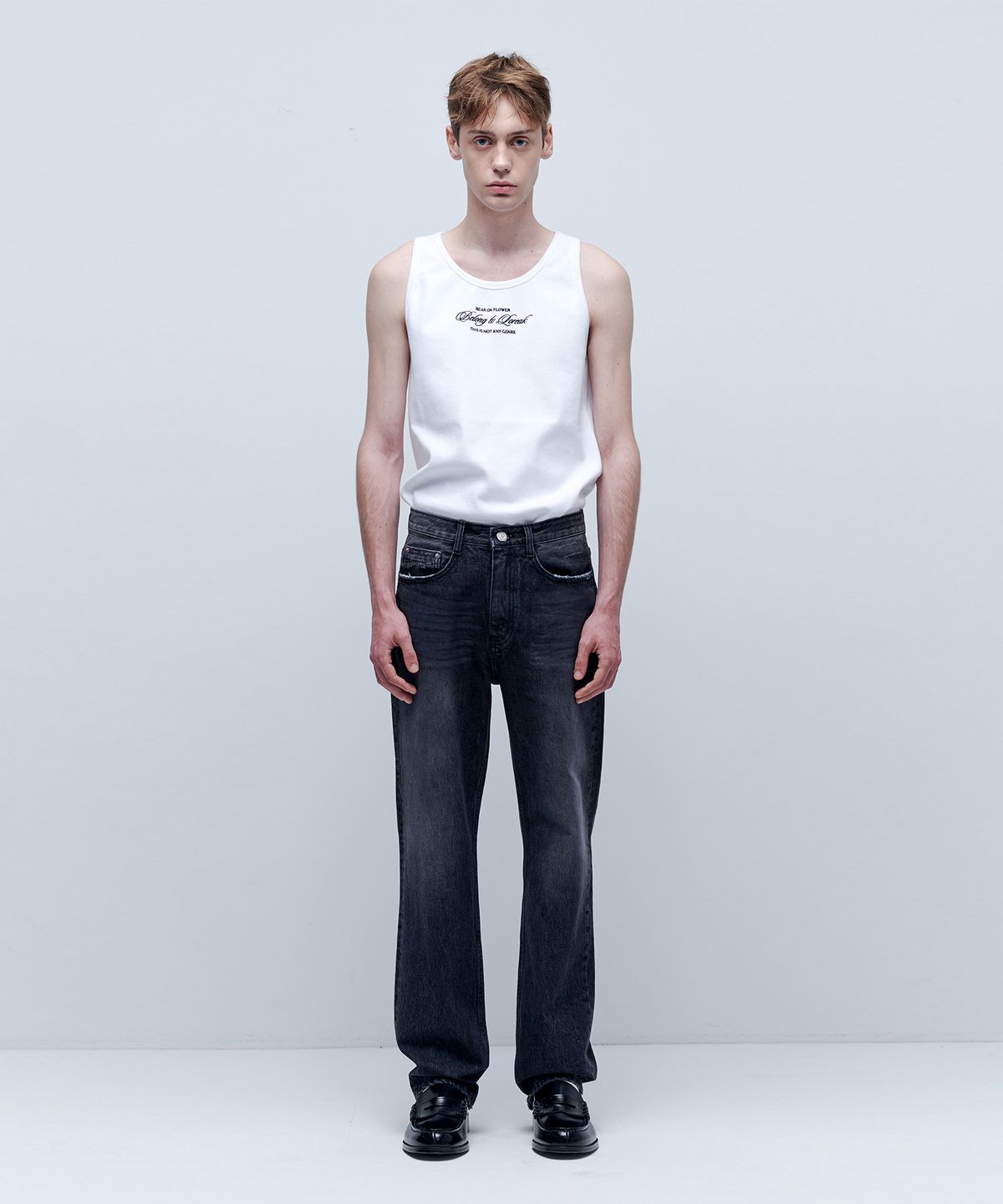 애니타임로릭(ANYTIME LOREAK) IRIS DENIM PANTS - BLACK