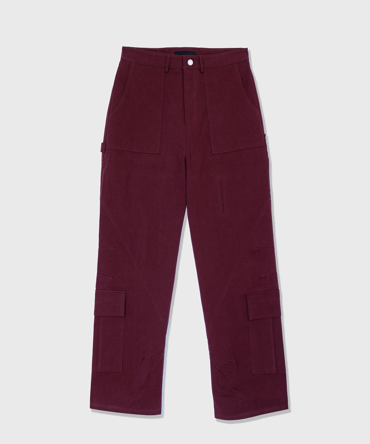 애니타임로릭(ANYTIME LOREAK) LAVENDER WORK PANTS - BURGUNDY