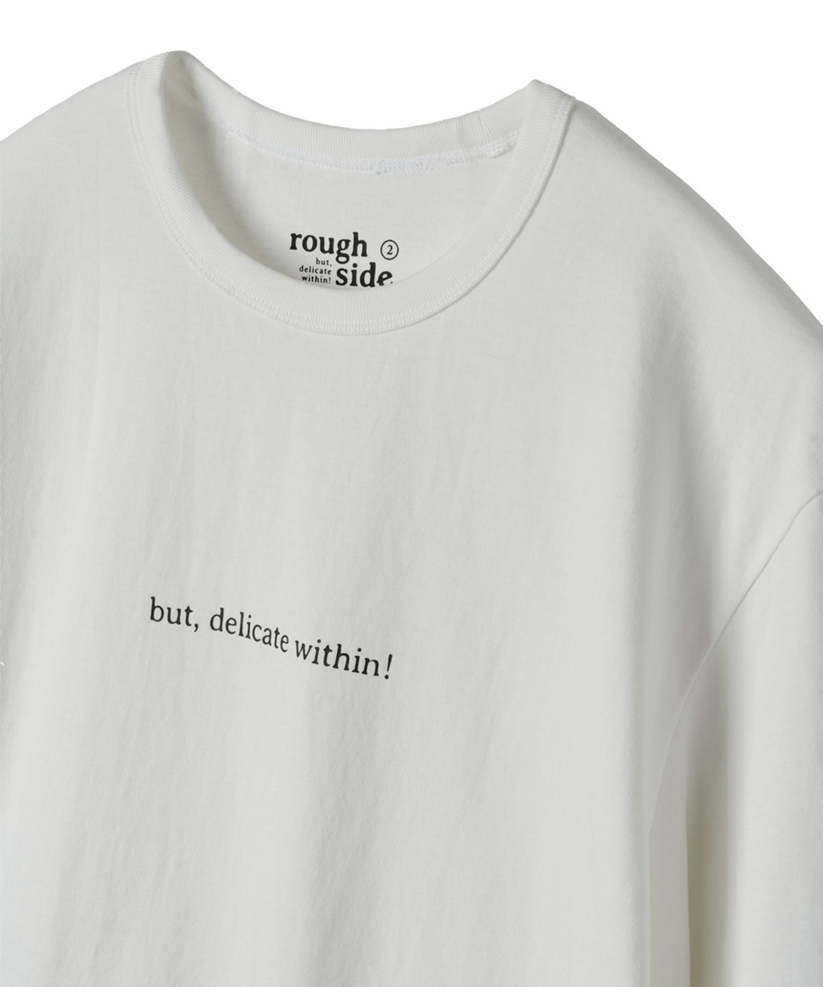 러프사이드(ROUGHSIDE) Origin Half T-shirt Off White