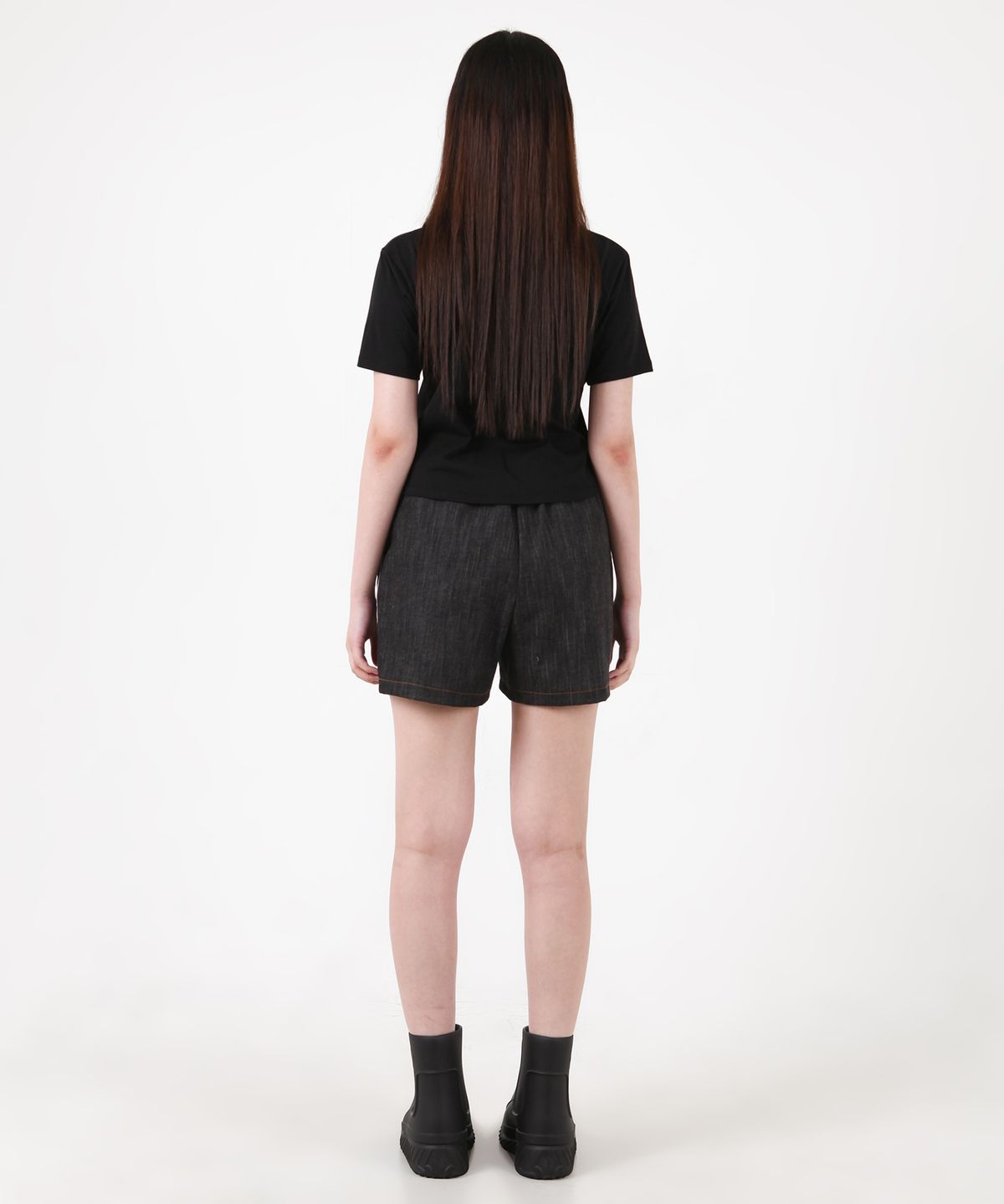 카타르시스(KATHARSIS) 캣 러버 세미 크롭 티셔츠 블랙 ONE SIZE