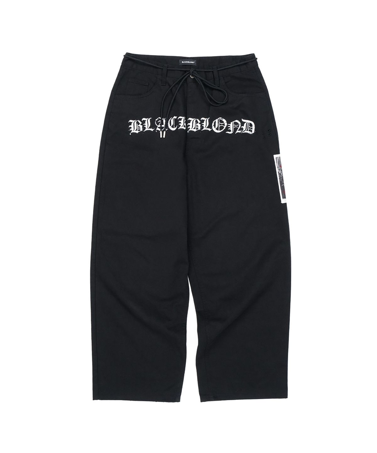 블랙블론드(BLACKBLOND) 비비디 노 심파시 와이드 코튼 팬츠 (블랙)