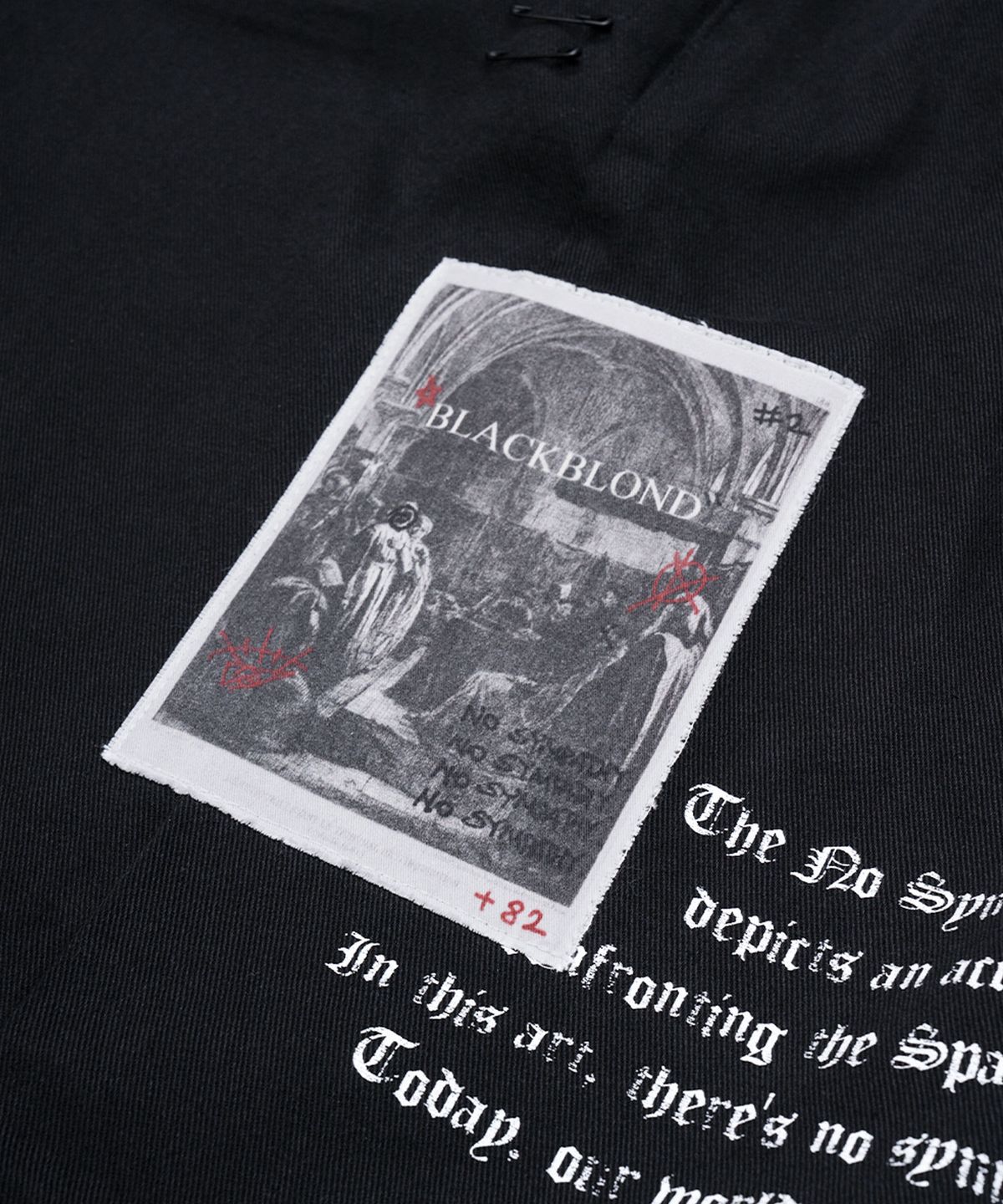 블랙블론드(BLACKBLOND) 비비디 노 심파시 와이드 코튼 팬츠 (블랙)