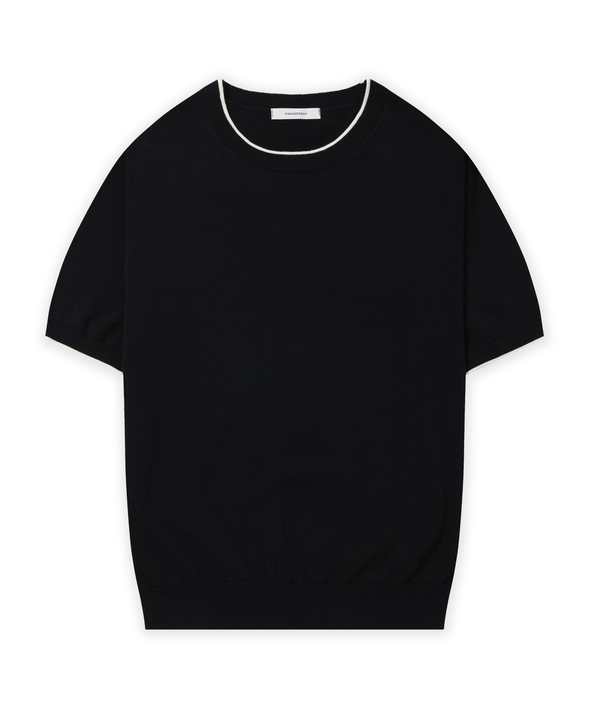 매너그램(MANNERGRAM) Superfine Cotton Siket 라운드 반팔니트