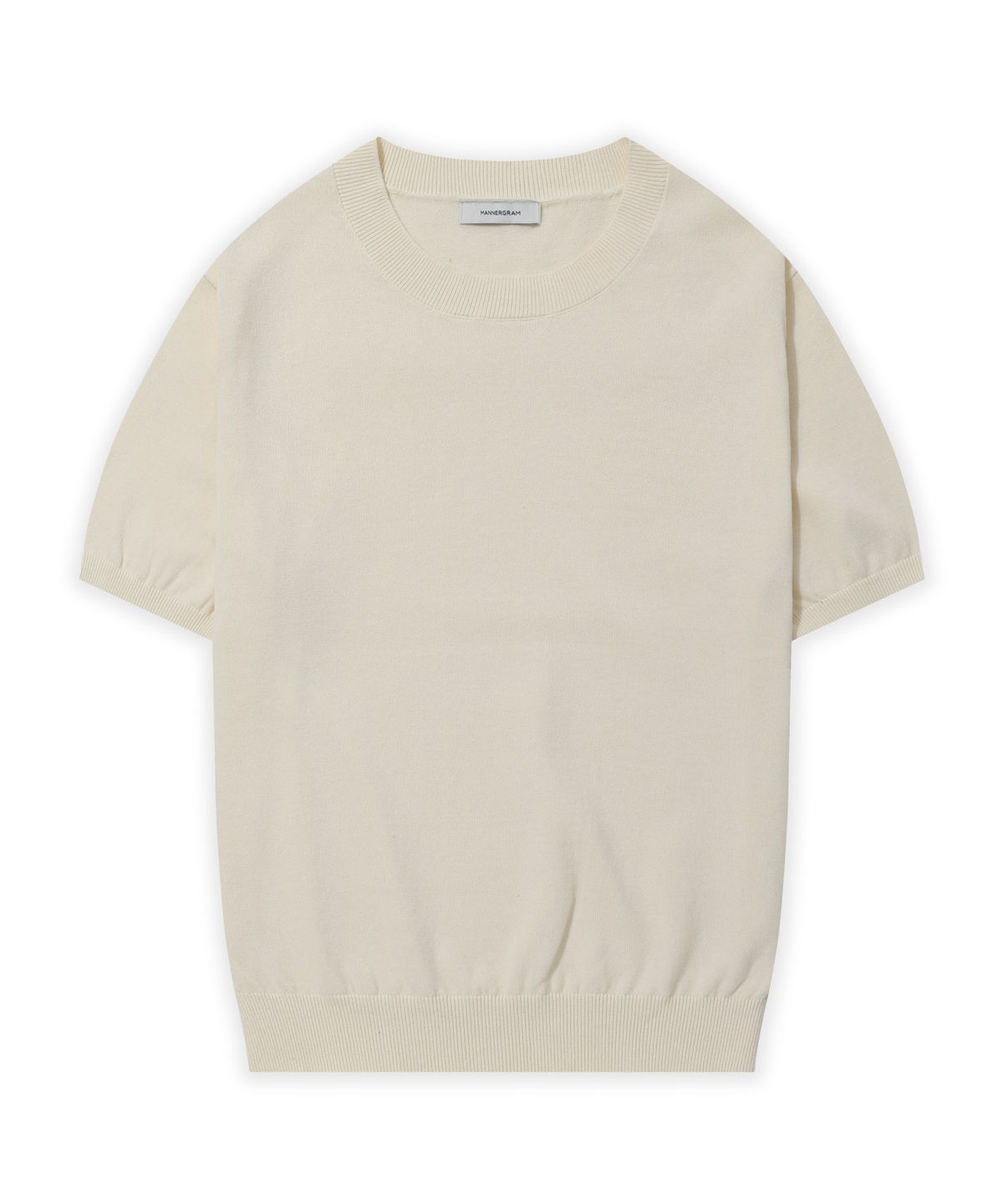 매너그램(MANNERGRAM) Nature Cotton100  라운드 반팔니트 - 4 COLOR