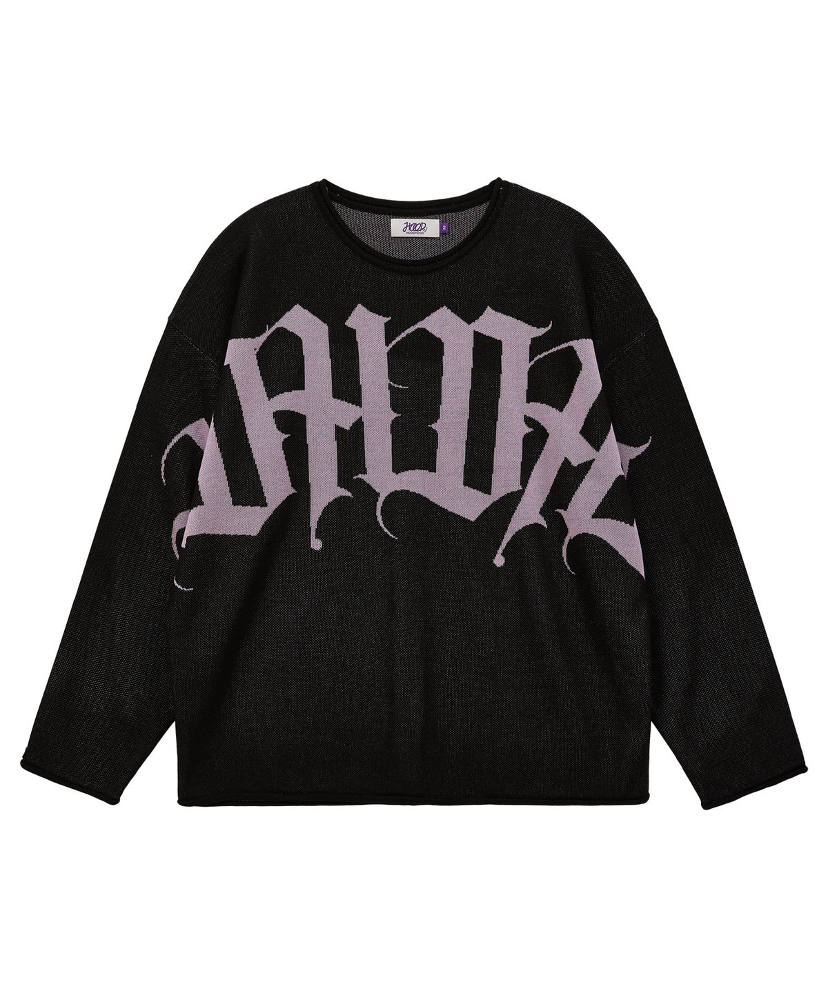 후드후드(HOODHOOD) HD 자카드 시어 니트 블랙