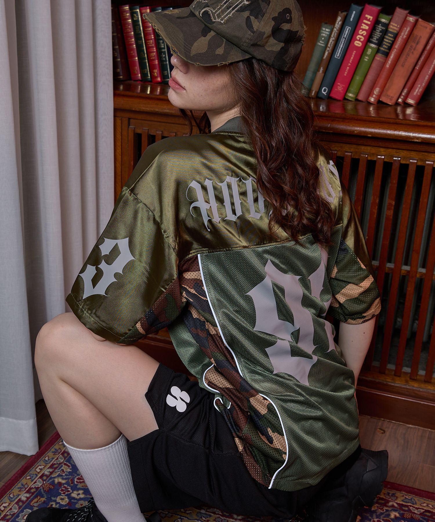 MUSINSA | HOODHOOD HD Camo Mesh Jersey Short Sleeve T-shirt