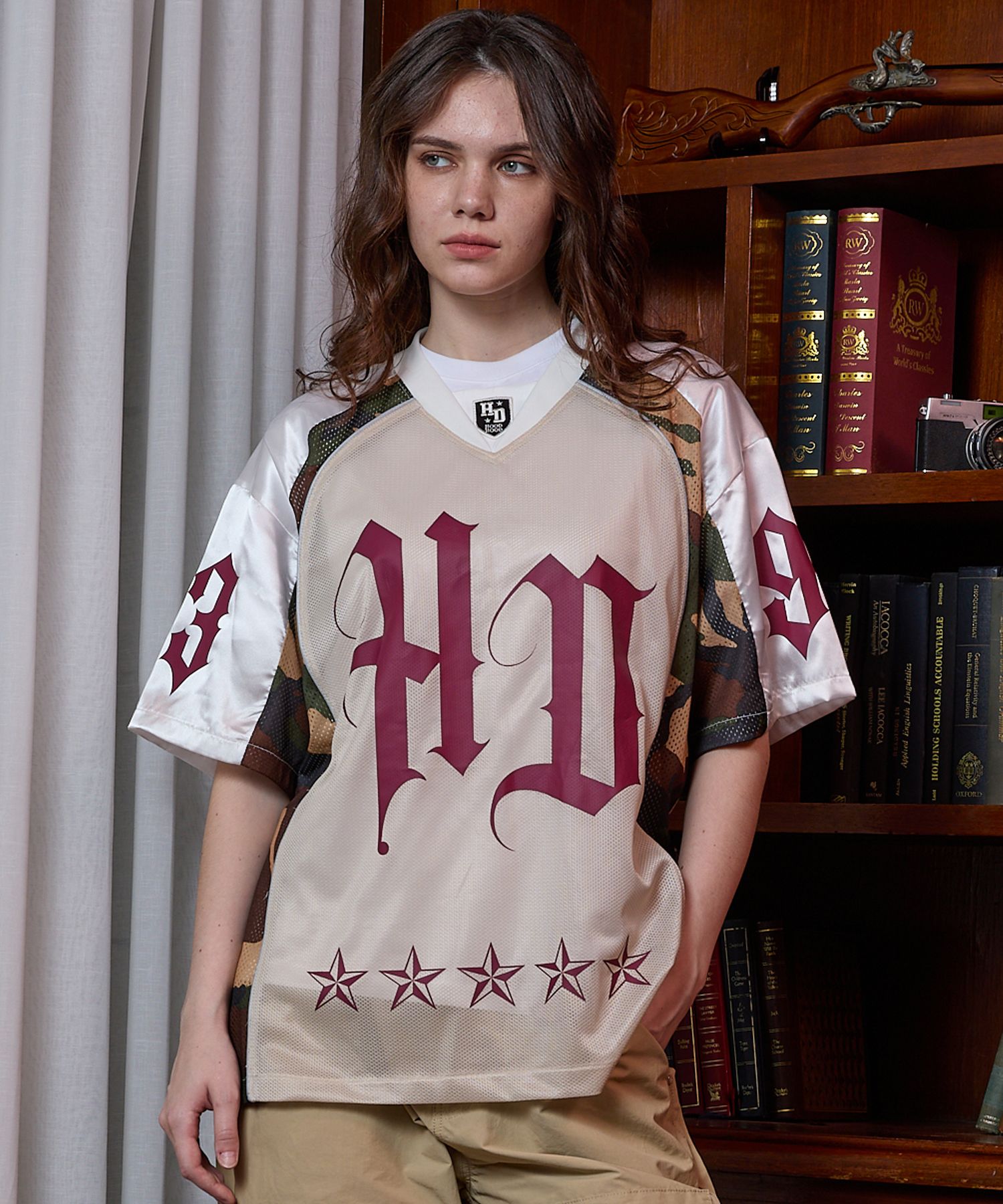 HOODHOOD ♥ HD CAMO mesh jersey half sleeve T-shirt MUSINSA | HOODHOOD HD Camo Mesh Jersey Short Sleeve T-shirt