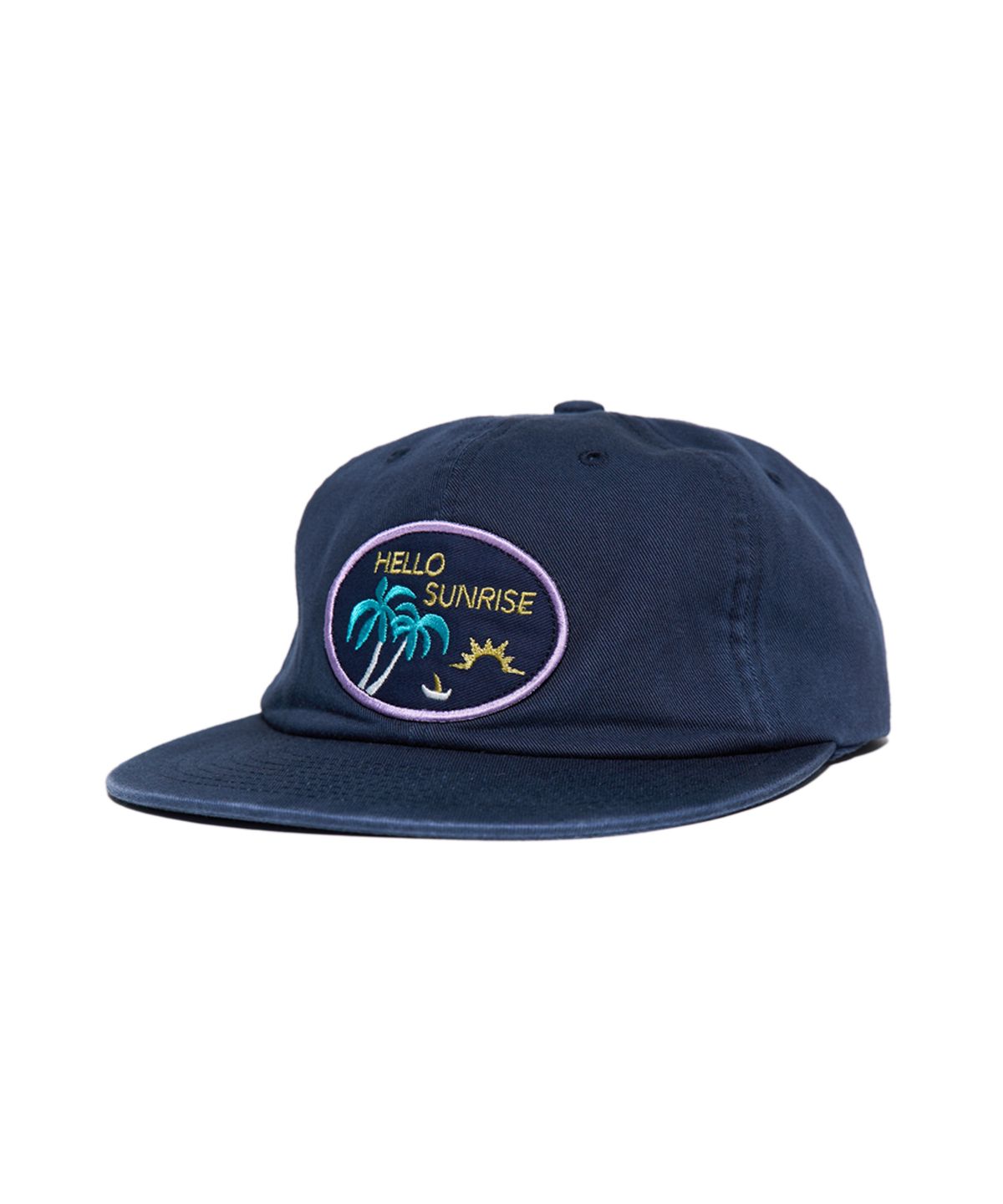 헬로 선라이즈(HELLO SUNRISE) HS Palm Tree Wappen 6Panel Cap_Navy