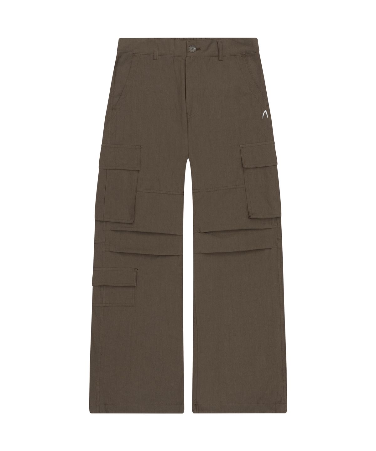 아캄(AAKAM) Textured Side Pocket Cargo Pants (Brown)