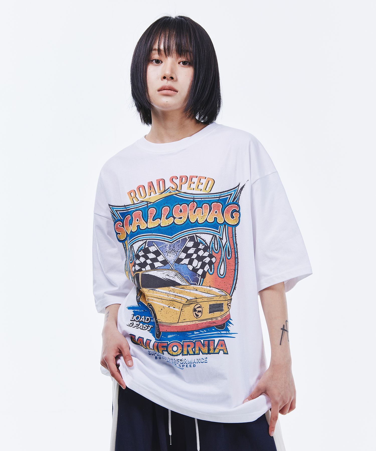 【Crazy Car Wash Crew】25SS★ COLLOGE LOGO SS TEE Crazy Car Wash Crew (クレイジーカーウォッシュクルー) - CAR
