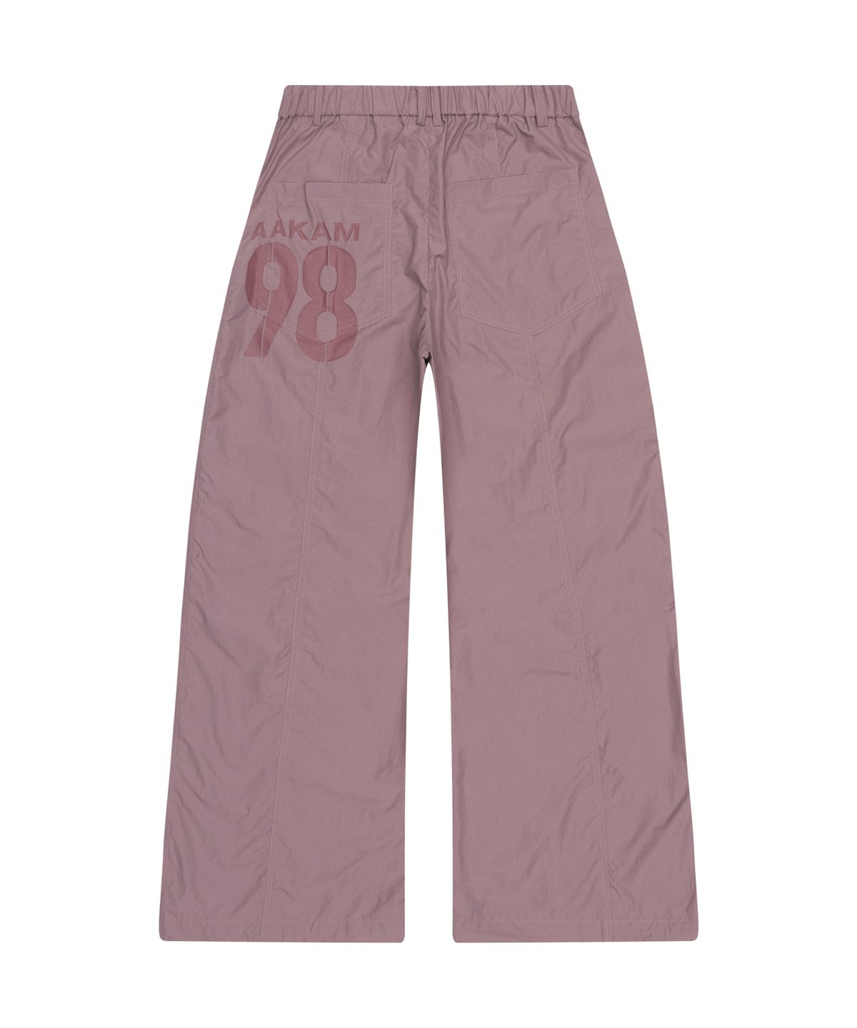 아캄(AAKAM) 98 Printed Knee Pin-tuck Nylon Pants (Dusty Pink)