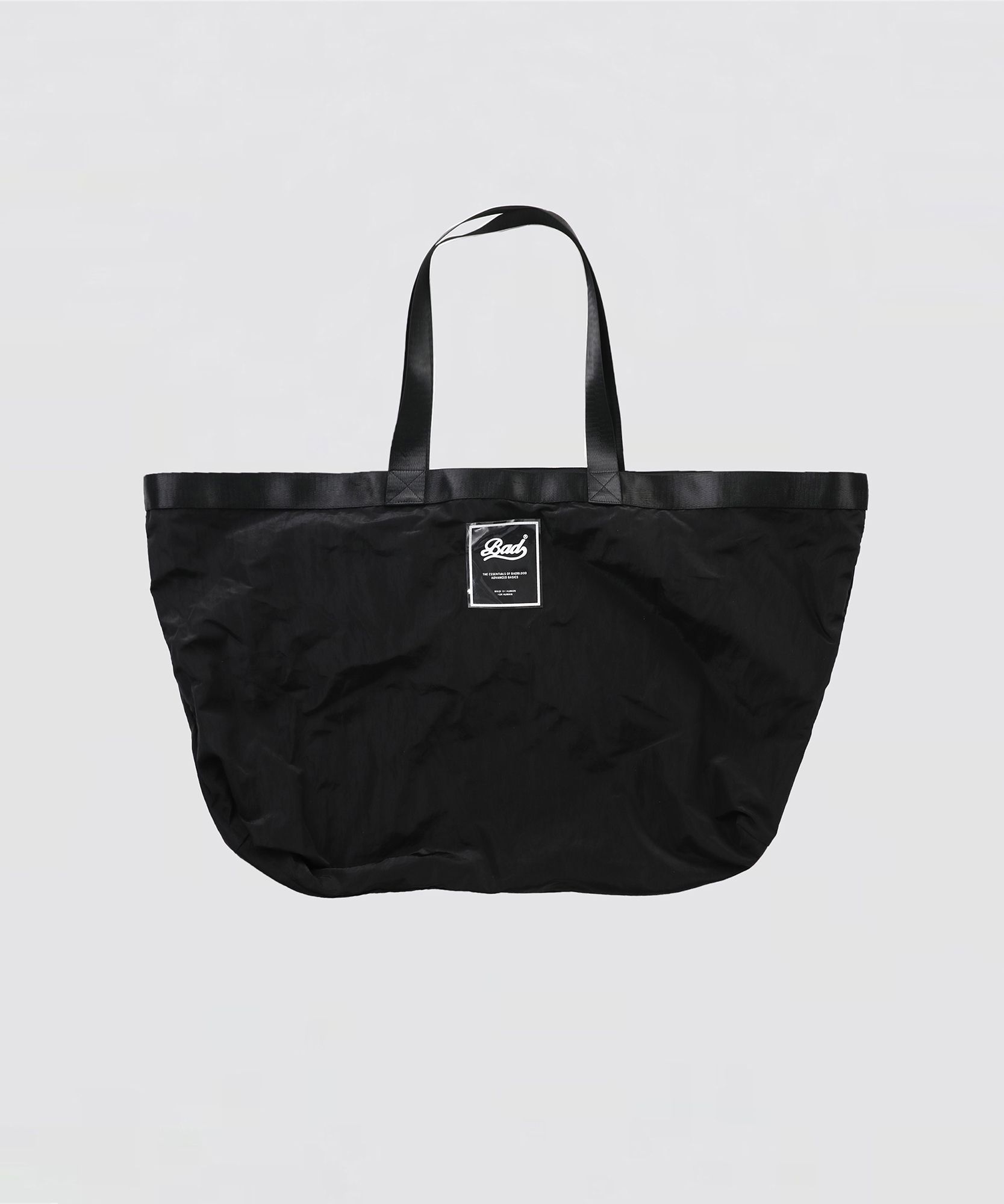 ★関税込★BADBLOOD★Shopper Large Bag 3Color★ MUSINSA | BADBLOOD Bad Logo Nylon Shopper Bag - Black