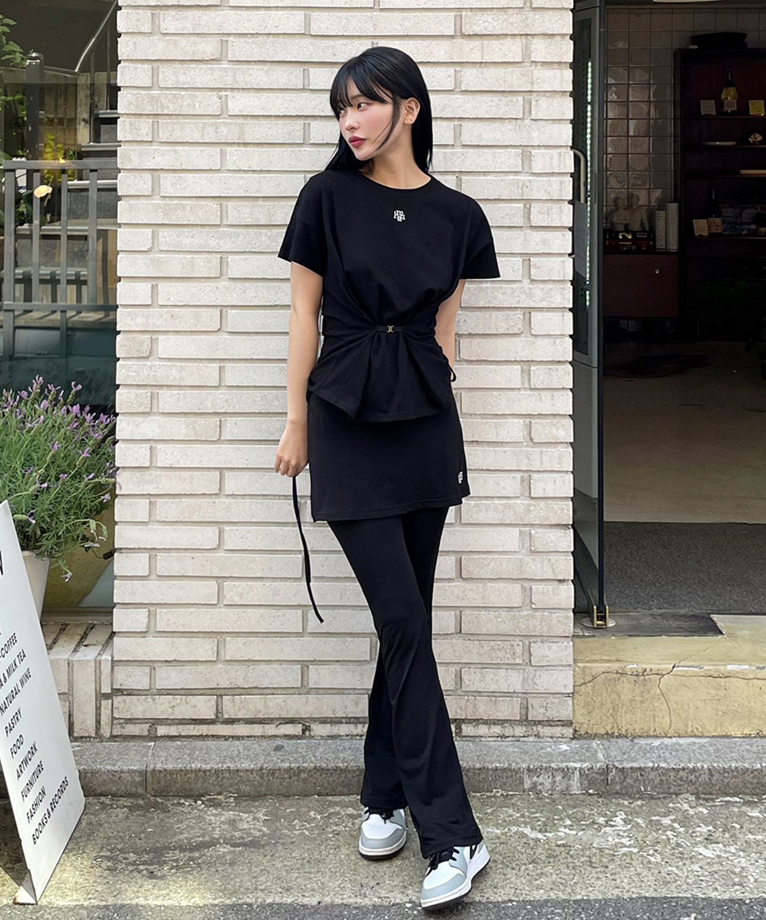 ●muahmuah● Layered String Skirt Pants Black _MUP24001_ LAYERED STRING SKIRT PANTS [BLACK] - muahmuah | 60% - Asian