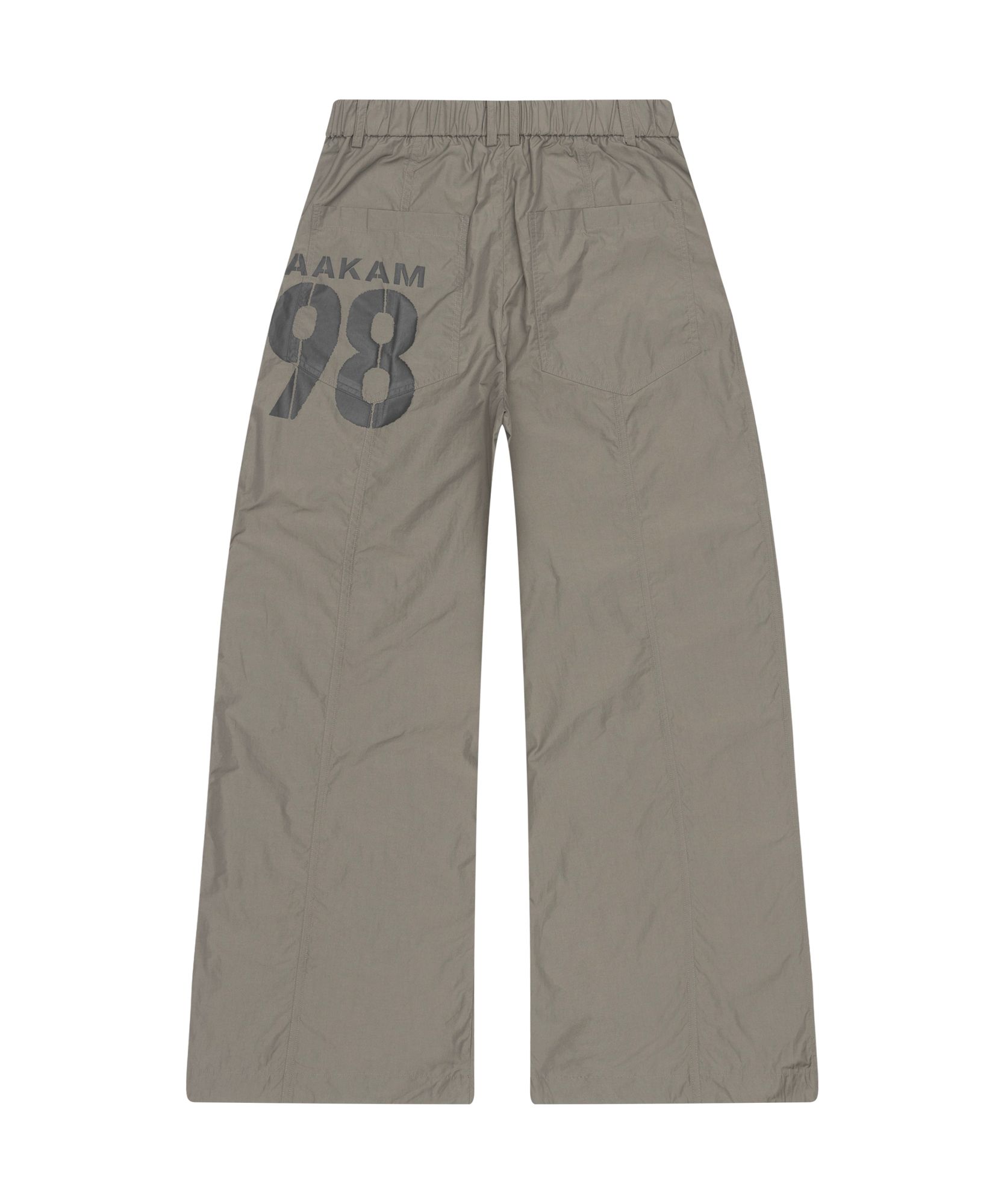 MUSINSA公式 | AAKAM 98 Printed Knee Pin-tuck Nylon Pants (Khaki)