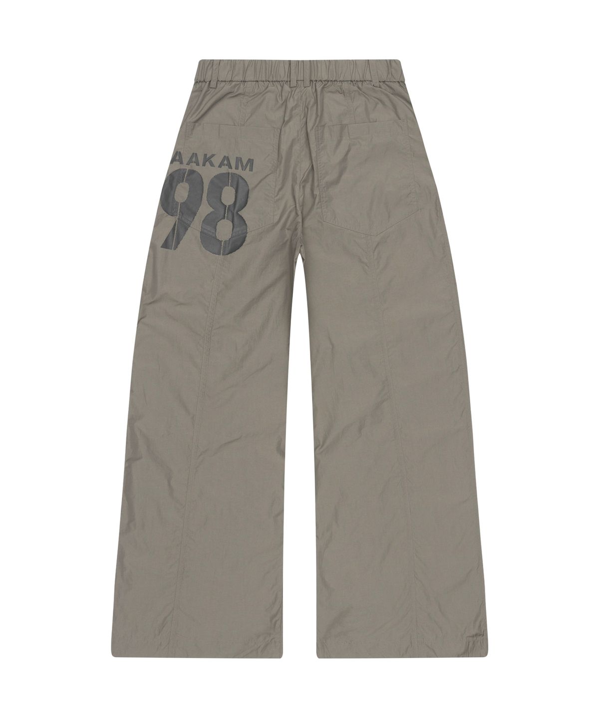 아캄(AAKAM) 98 Printed Knee Pin-tuck Nylon Pants (Khaki)