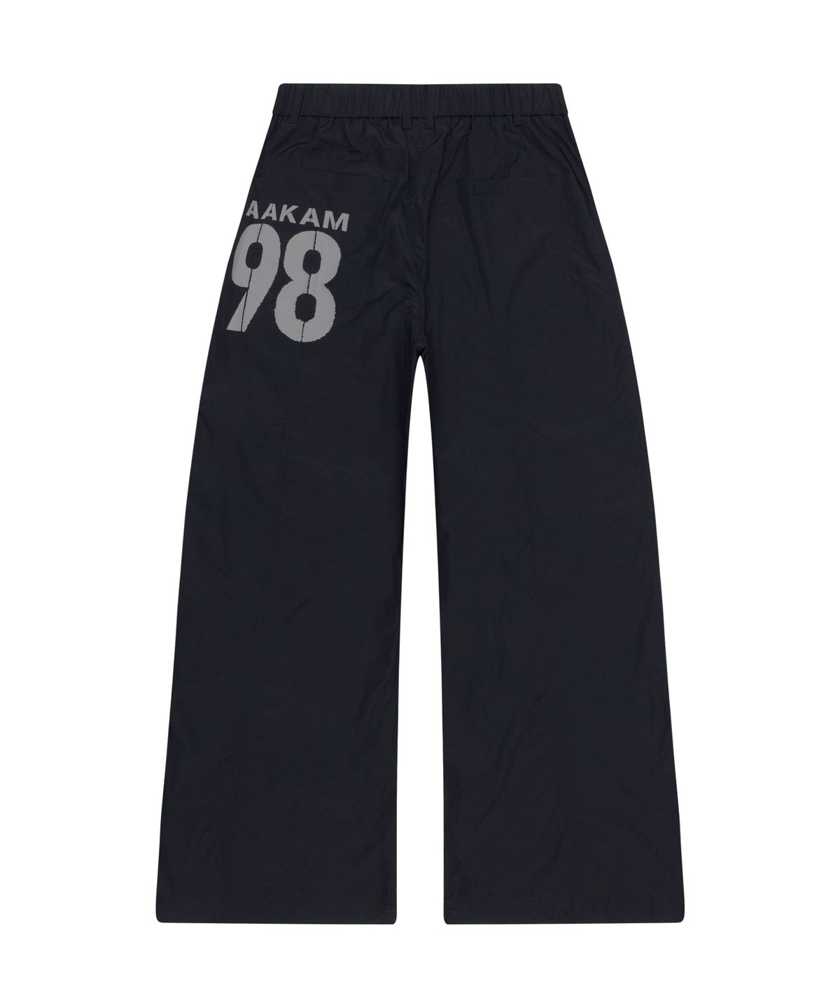 아캄(AAKAM) 98 Printed Knee Pin-tuck Nylon Pants (Black)