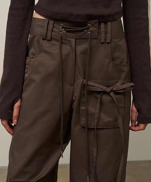 ★ILLIGO★Nylon String Cargo Banding Pants★カーゴパンツ★ MUSINSA公式 | ILLIGO Nylon string cargo banding pants black