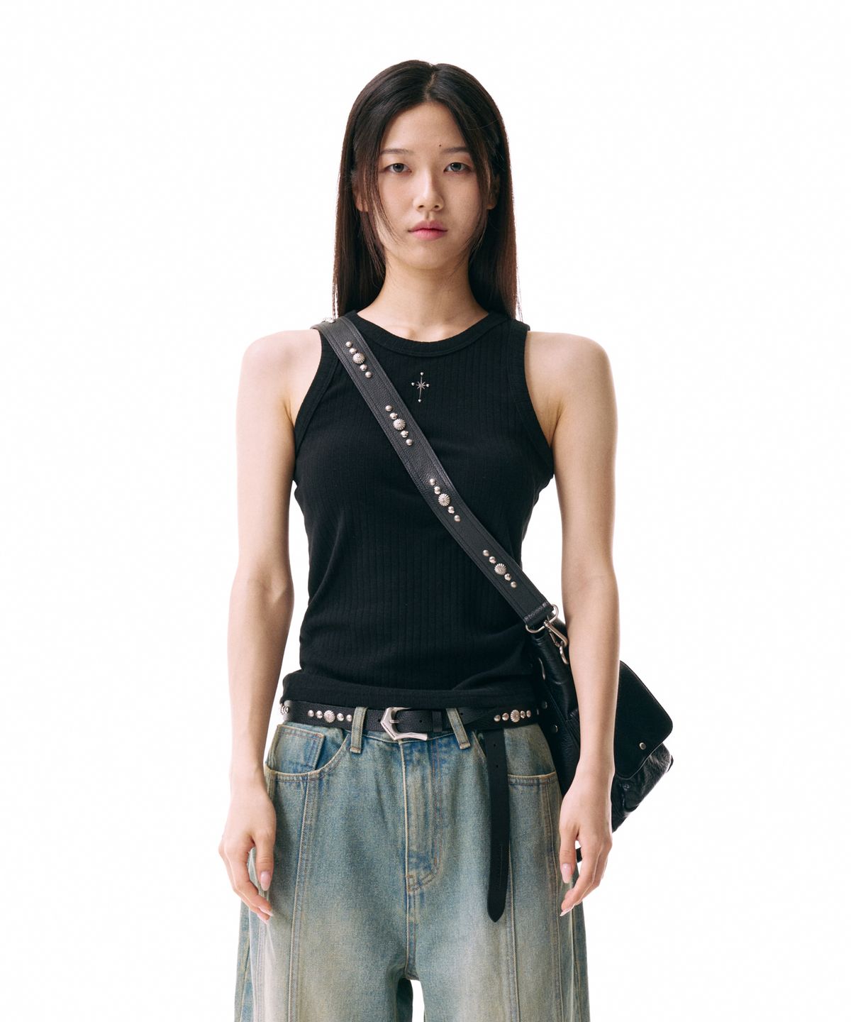 이우가마카라스(IUGAMAKARAS) Studded Strap (Black)