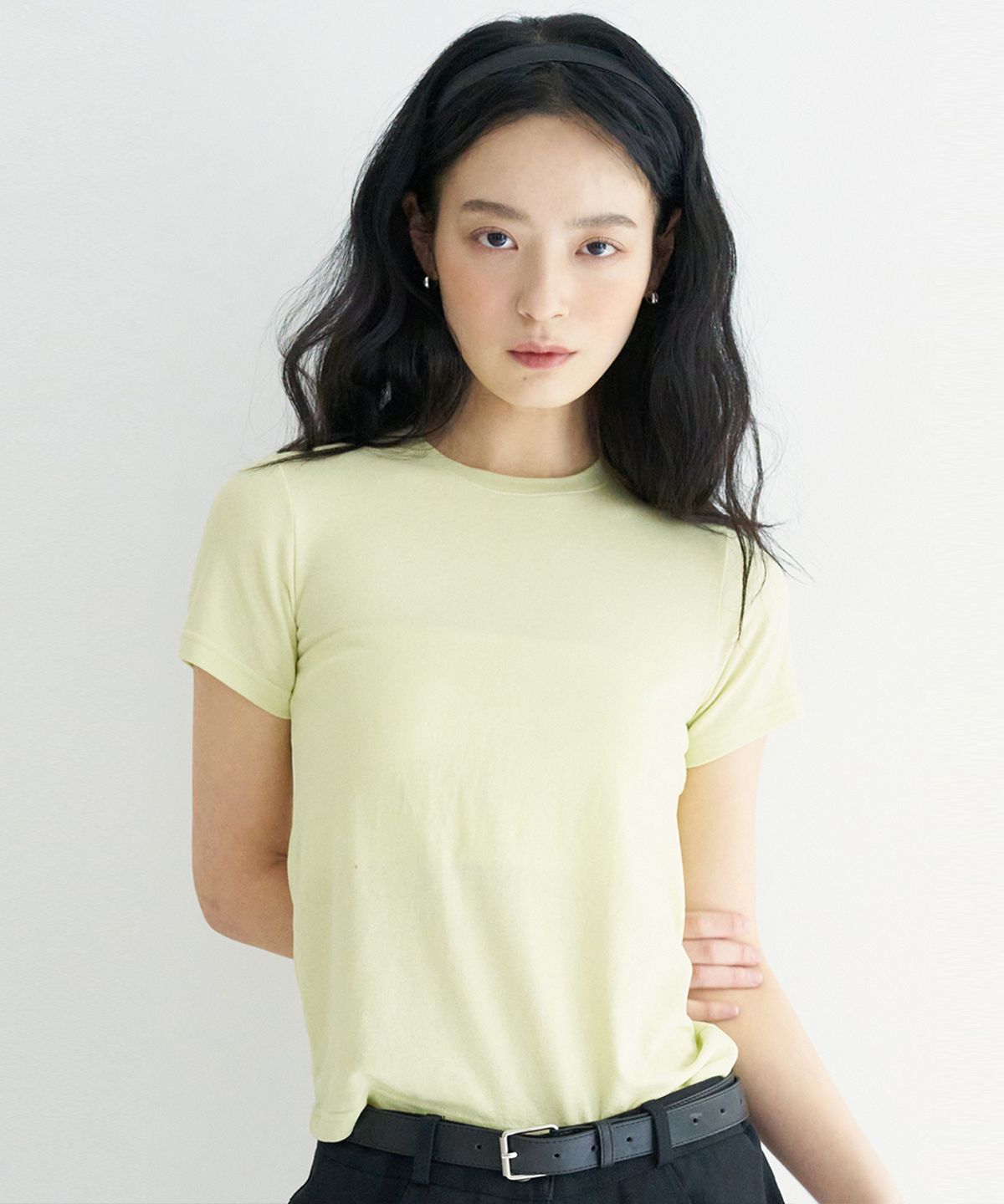 라티젠(LARTIGENT) MTOF SOFT SLIM T-SHIRT(YELLOW)