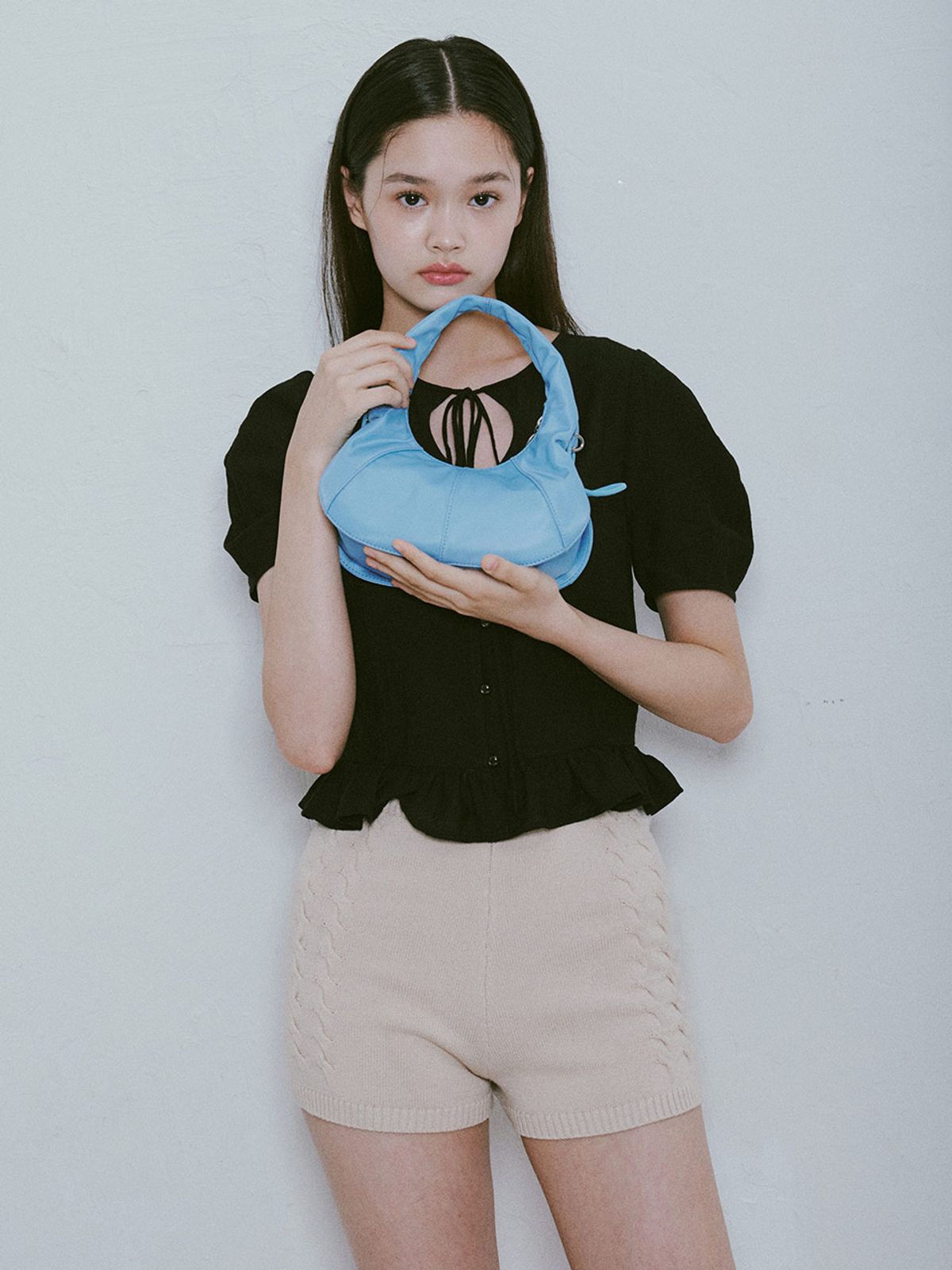 레이브(RAIVE) Dimple Small Nylon in Blue UF4SB039-22
