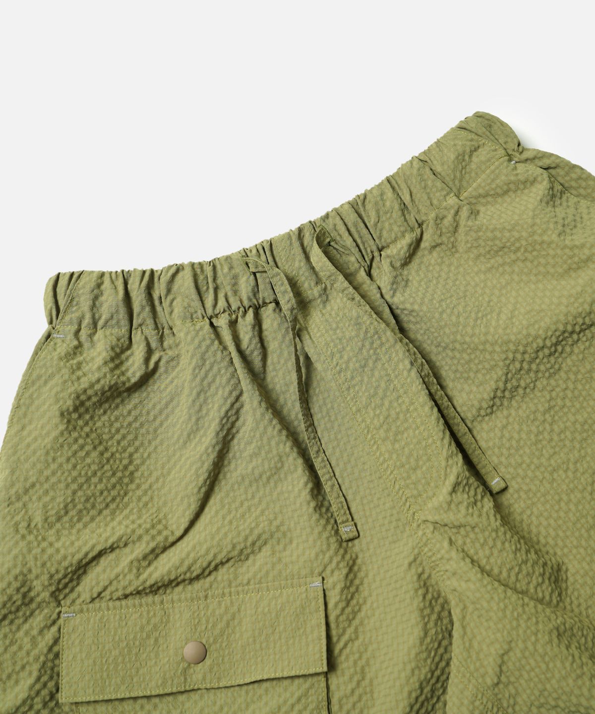 프리즘웍스(FRIZMWORKS) COMFORTABLE BANDING SHORTS _ MOSS GREEN