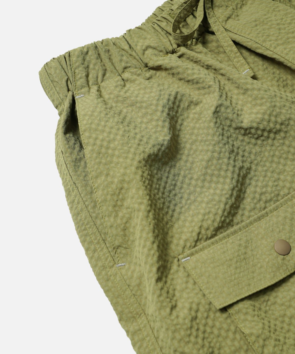 프리즘웍스(FRIZMWORKS) COMFORTABLE BANDING SHORTS _ MOSS GREEN