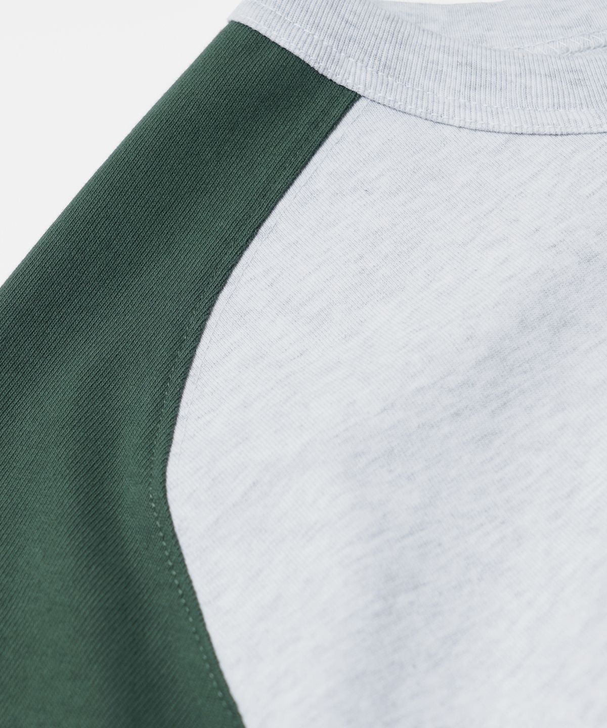 프리즘웍스(FRIZMWORKS) ROUNDED RAGLAN HALF TEE _ FOREST GREEN