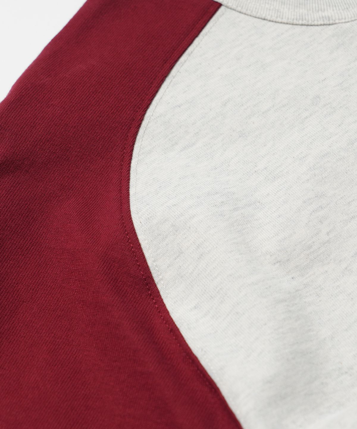 프리즘웍스(FRIZMWORKS) ROUNDED RAGLAN HALF TEE _ BURGUNDY