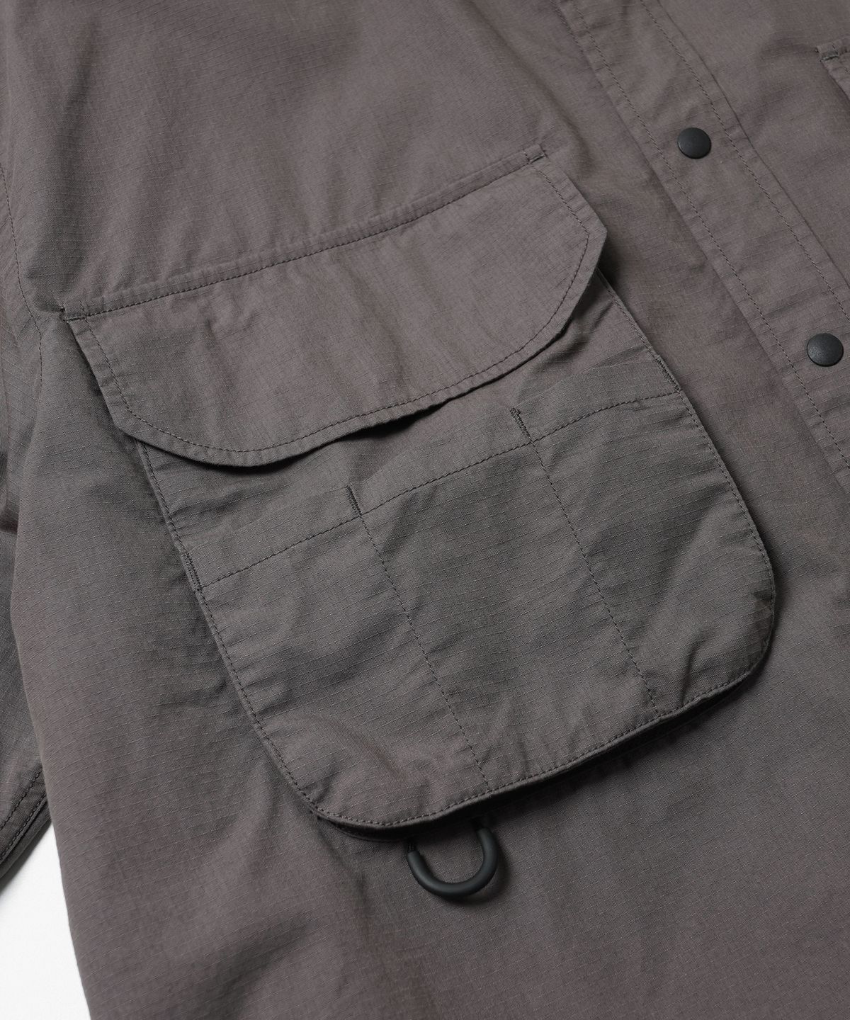 프리즘웍스(FRIZMWORKS) CN RIPSTOP FISHING HALF SHIRT _ GRAY