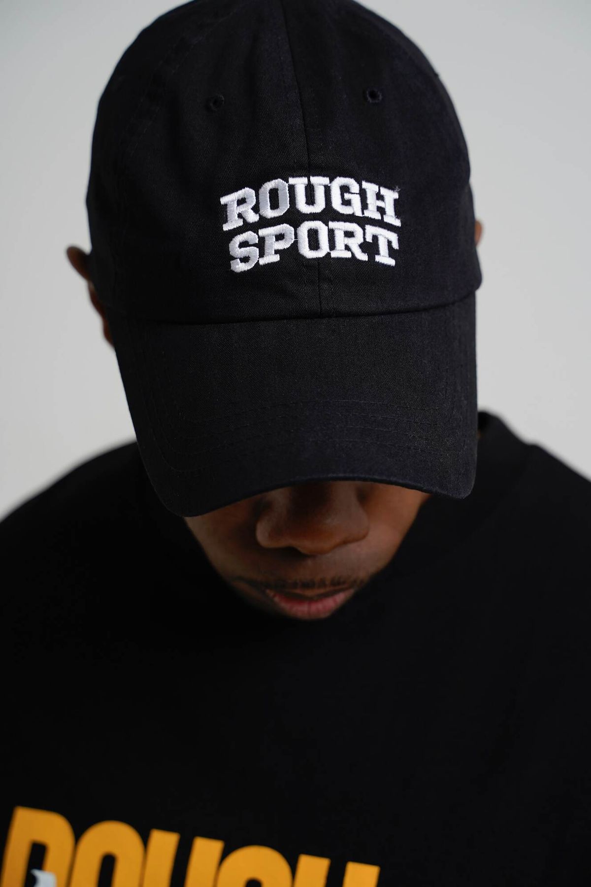 러프 애슬레틱(ROUGH ATHLETIC) 러프 스포츠 볼캡 - Black