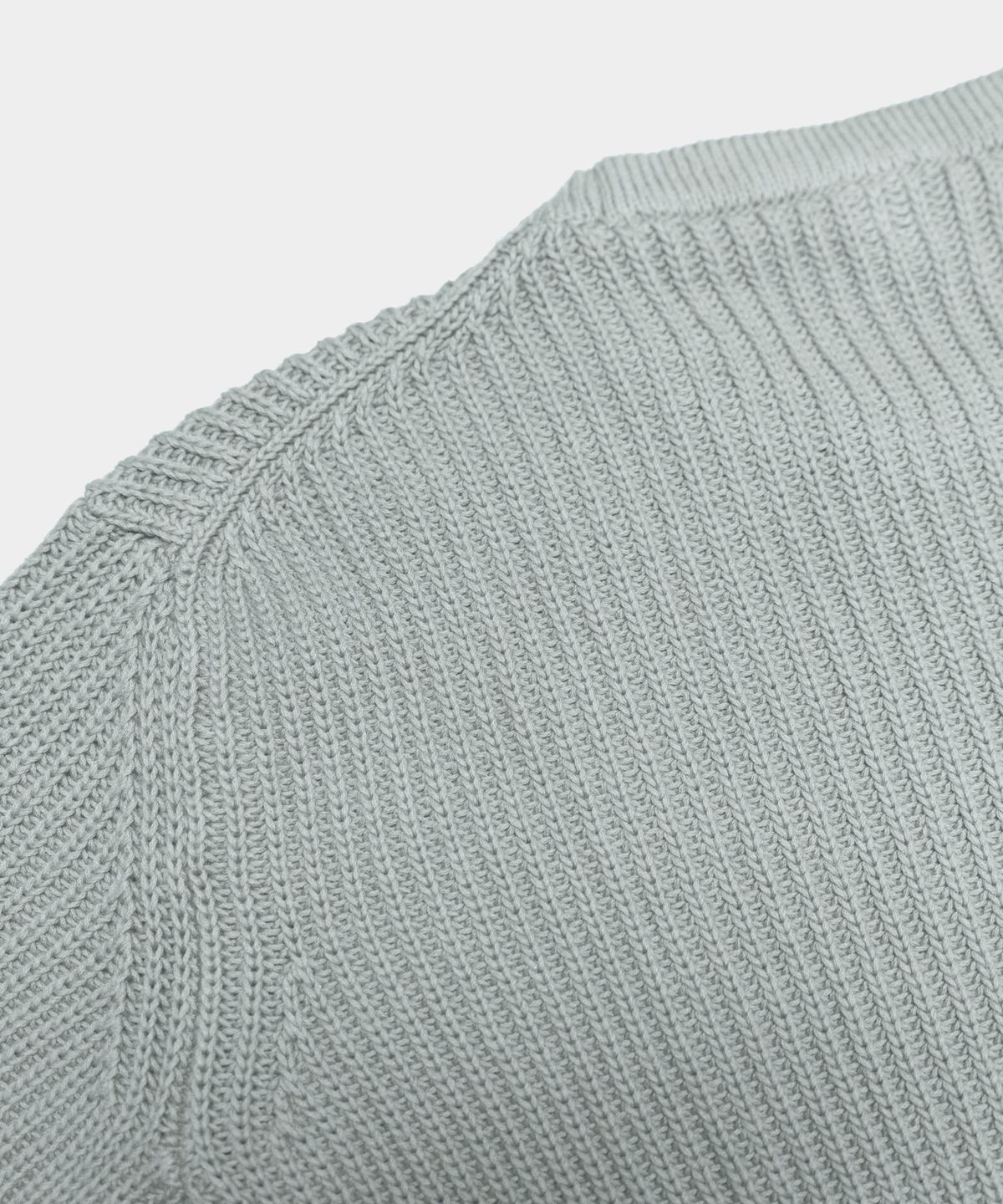 비르반테(BIRBANTE) 썸머 워셔블 하프 니트 - 스카이 그레이