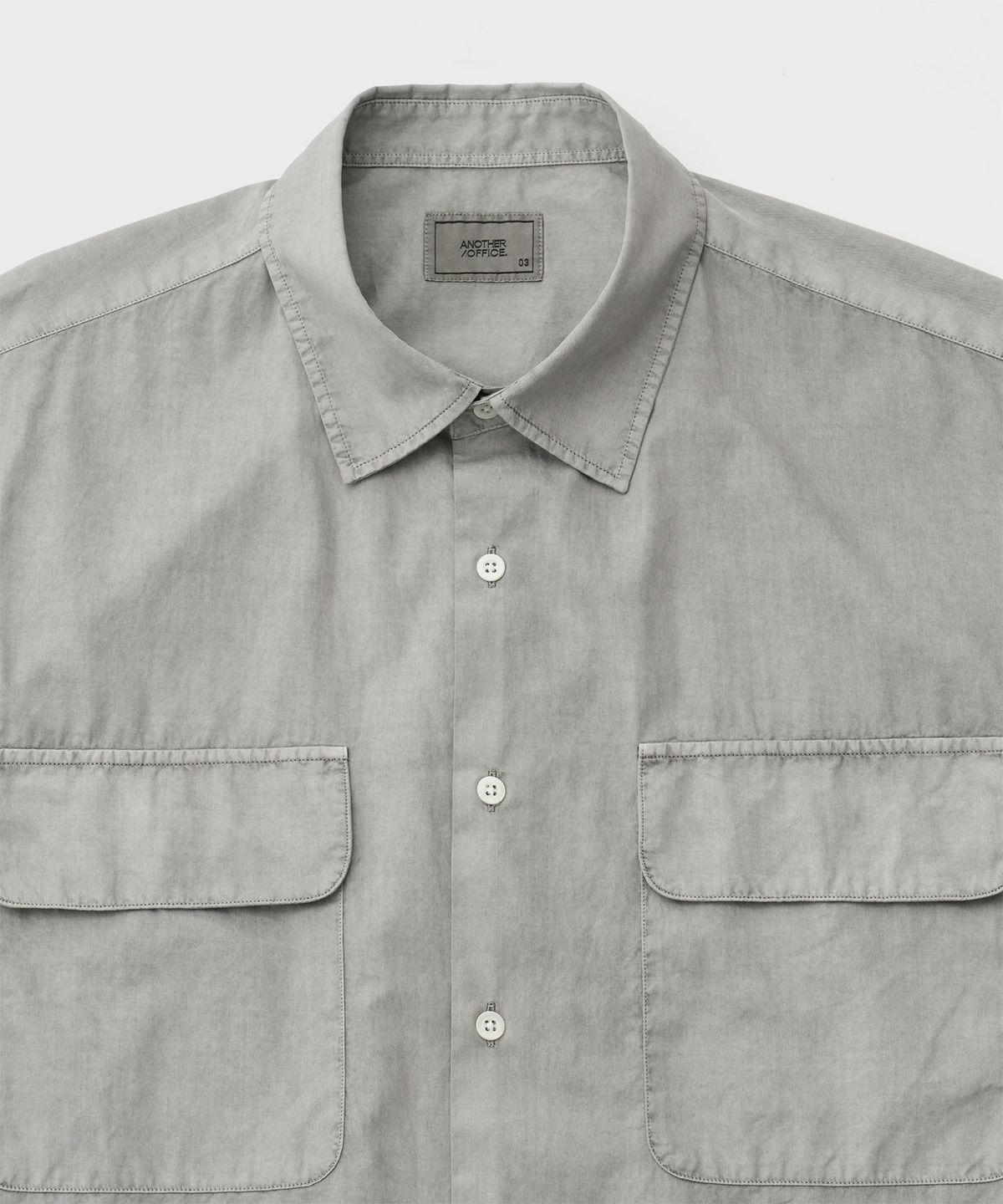 어나더 오피스(ANOTHER OFFICE) Volume Garment Shirt (Dusty Gray)