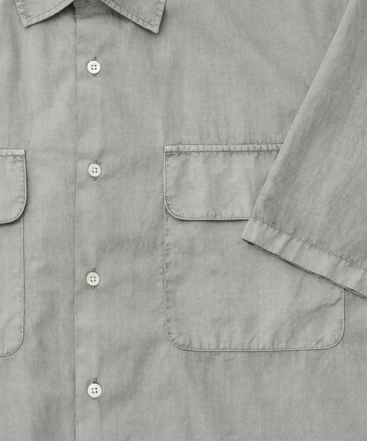 어나더 오피스(ANOTHER OFFICE) Volume Garment Shirt (Dusty Gray)