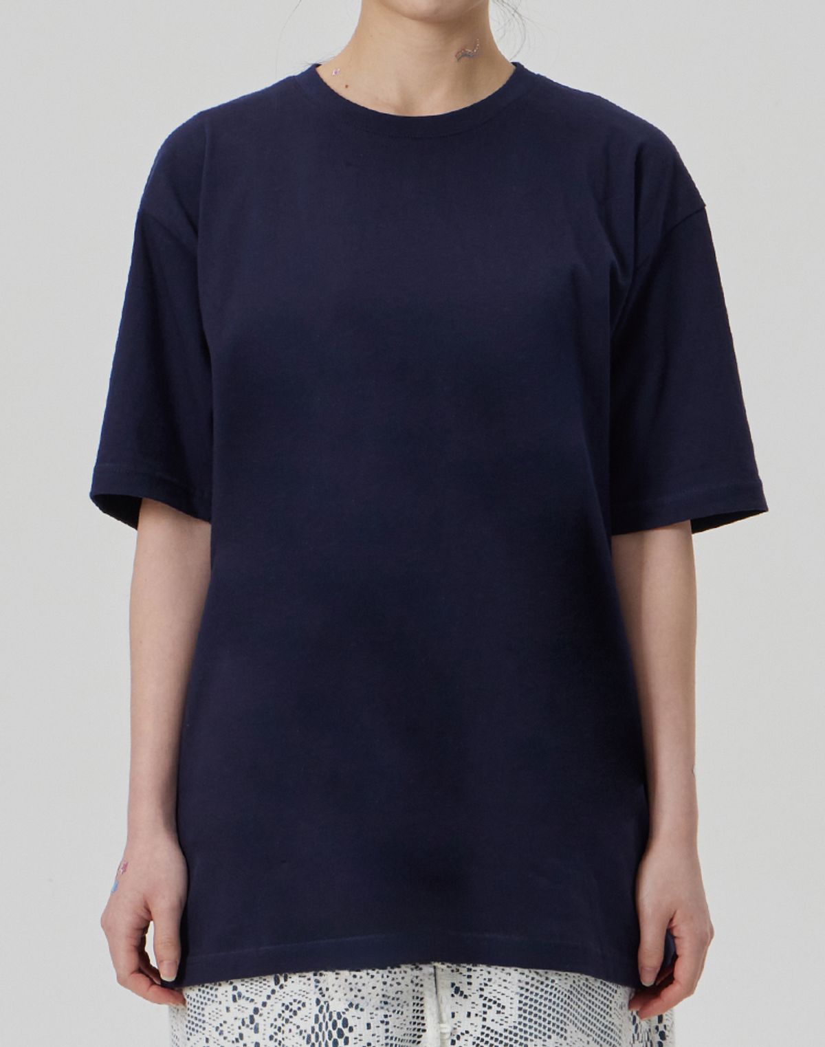 메이킷투(MAKEITTO) [BASIC]CREW NECK TEE_NAVY