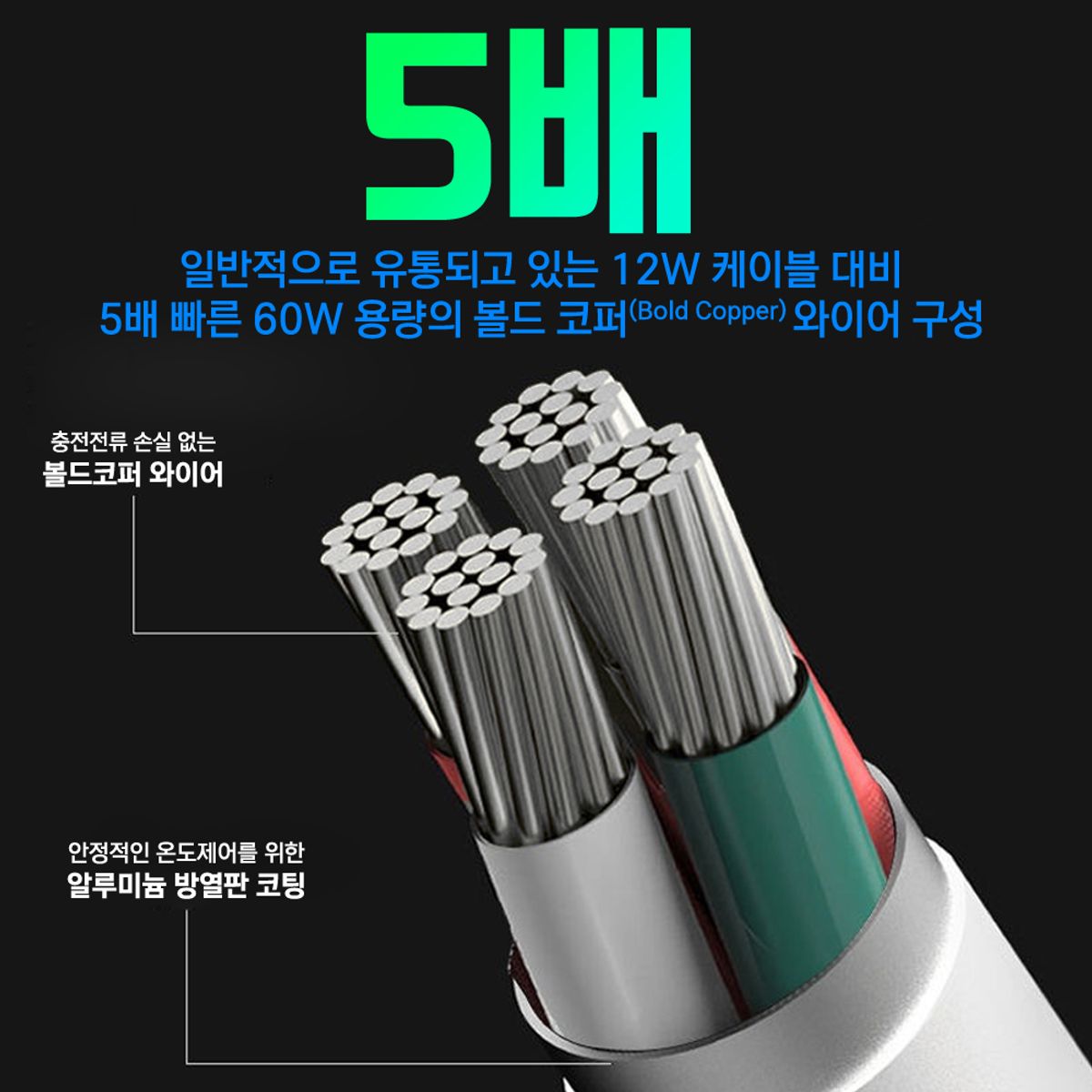 아킴(AKIM) C타입 USB 초고속충전 케이블 60W