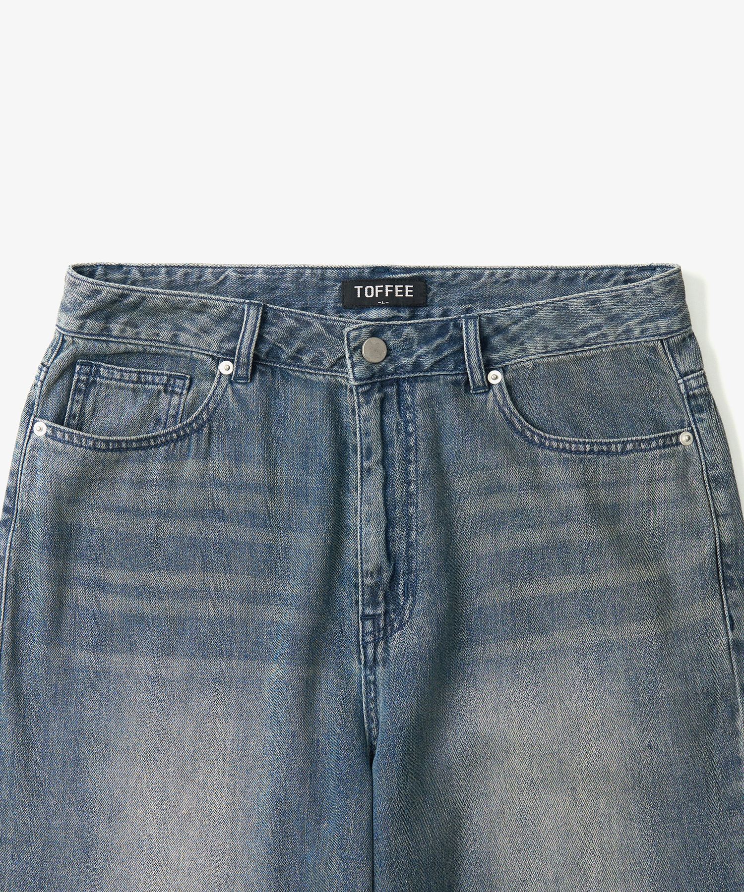 【TOFFEE】SL01 SUMMER DENIM WIDE PANTS MUSINSA | TOFFEE SL01 Summer Denim Wide Pants (VINTAGE BLUE)