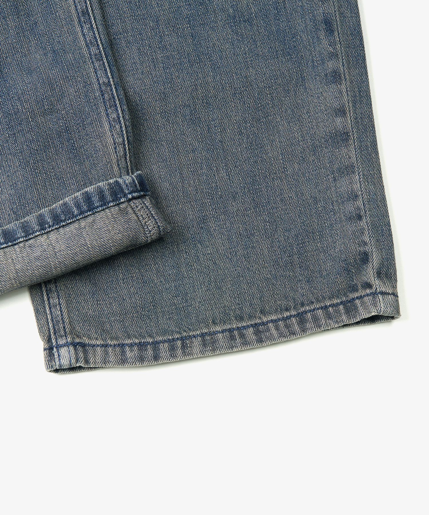 MUSINSA | TOFFEE SL01 Summer Denim Wide Pants (VINTAGE BLUE)