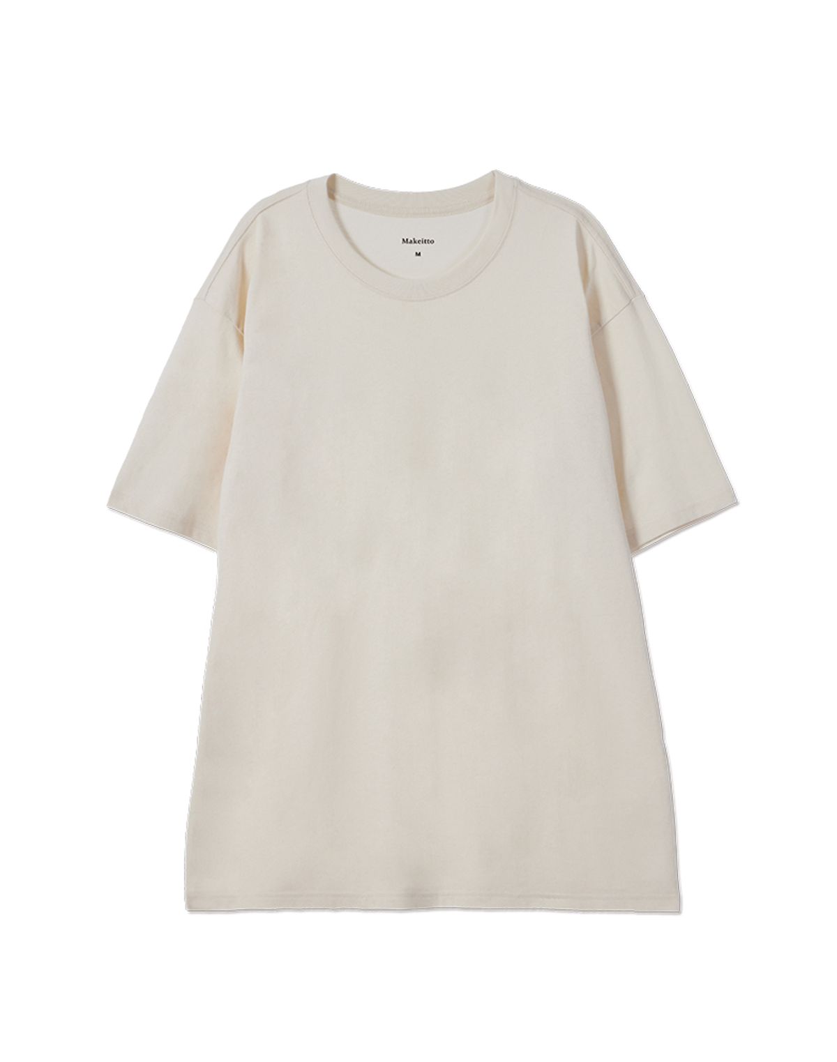 메이킷투(MAKEITTO) [BASIC] CREW NECK TEE_CREAM