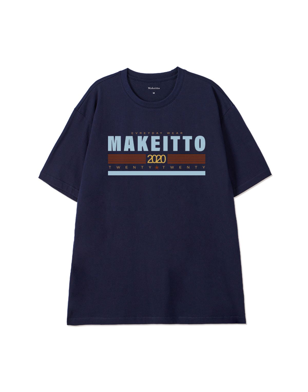 메이킷투(MAKEITTO) [TWENTY TWENTY] CREW NECK TEE_NAVY
