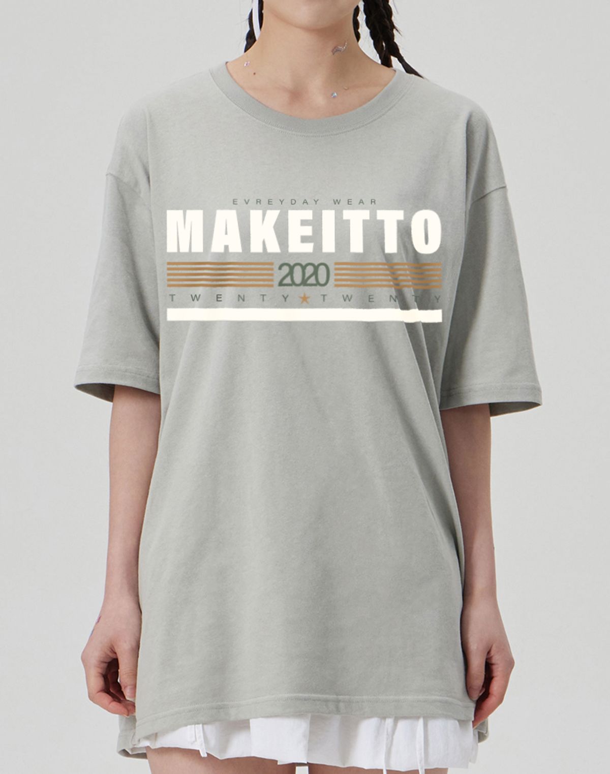 메이킷투(MAKEITTO) [TWENTY TWENTY] CREW NECK TEE_MINT