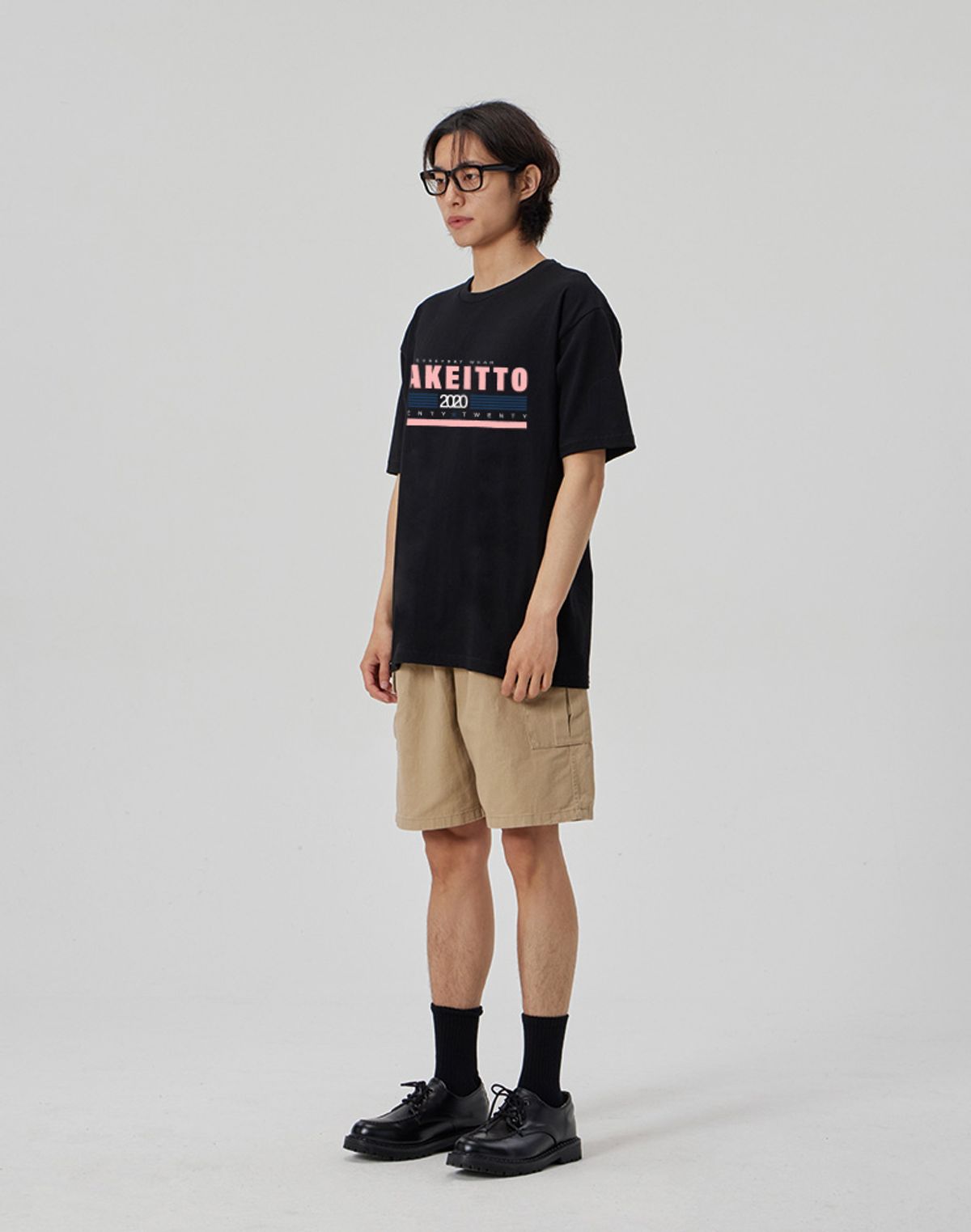메이킷투(MAKEITTO) [TWENTY TWENTY] CREW NECK TEE_BLACK