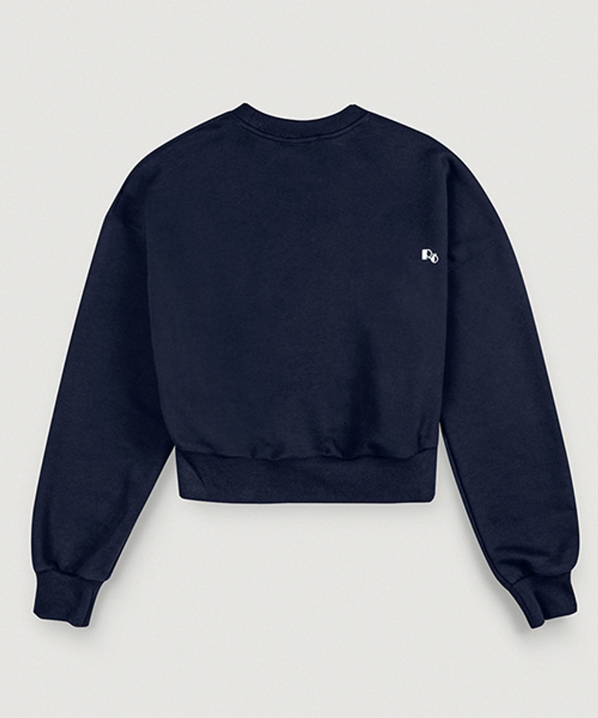 뢰브(ROVVE) Cropped Sweat Shirt (Navy)