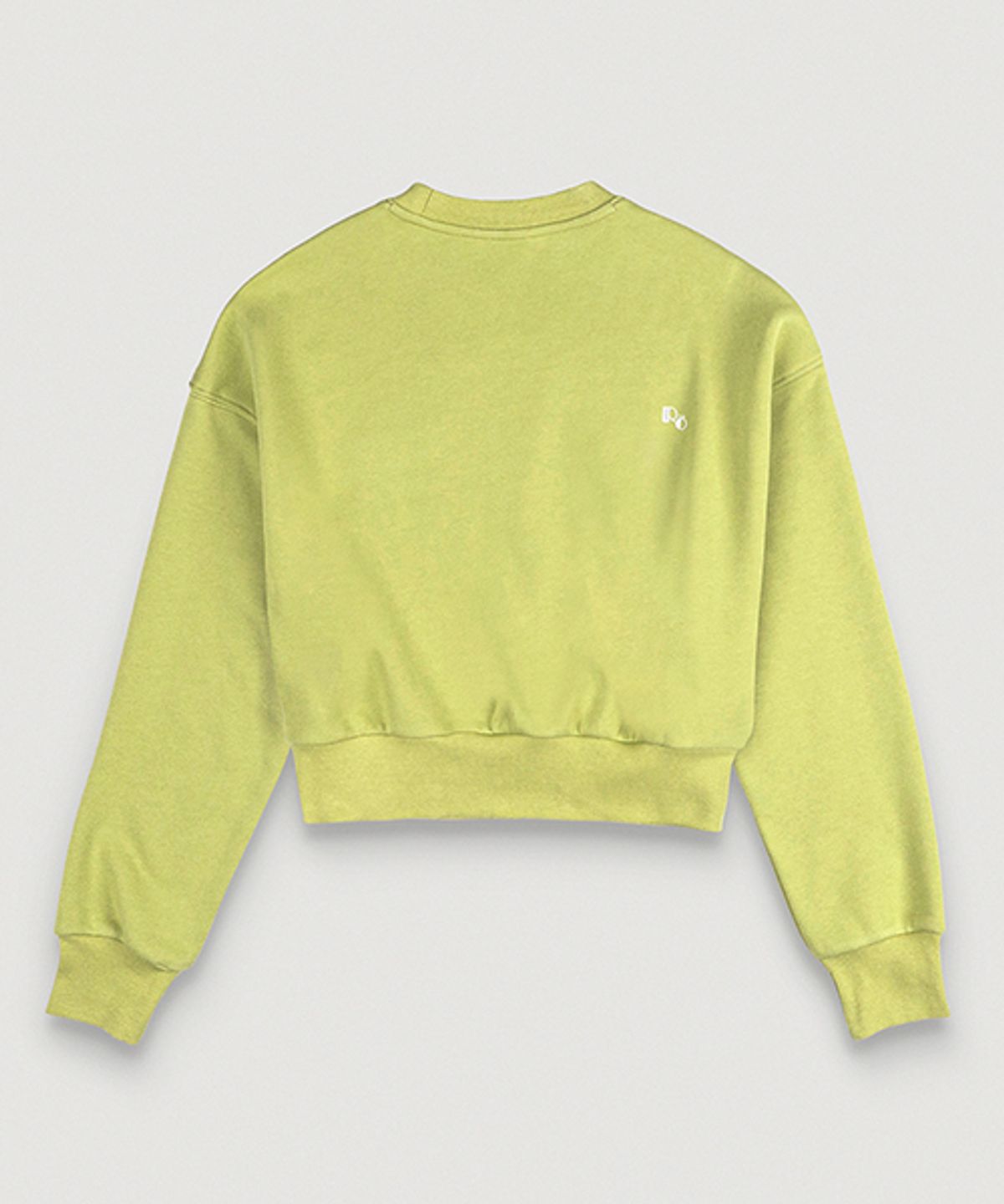 뢰브(ROVVE) Cropped Sweat Shirt (Light Green)