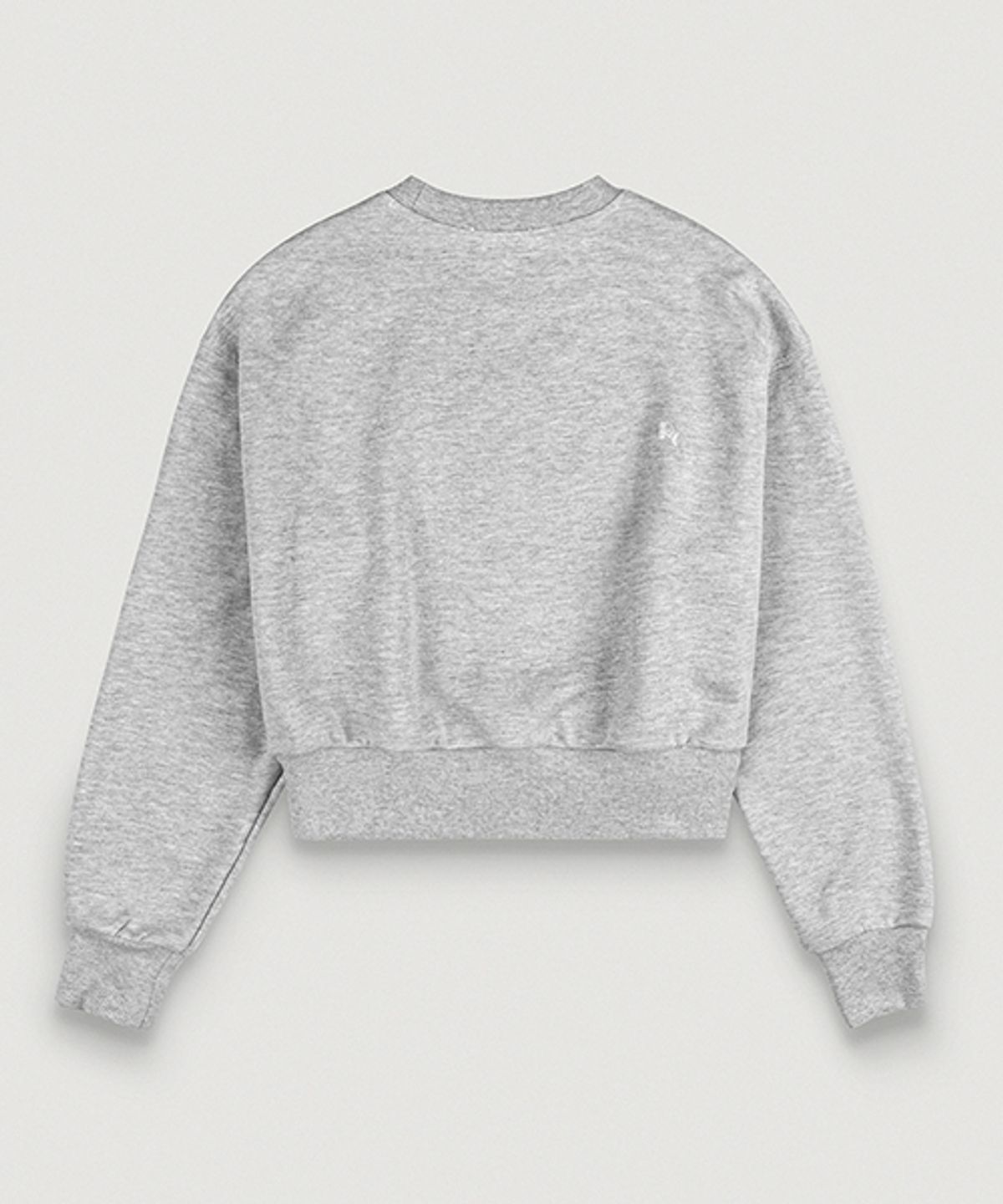 뢰브(ROVVE) Cropped Sweat Shirt (Gray)