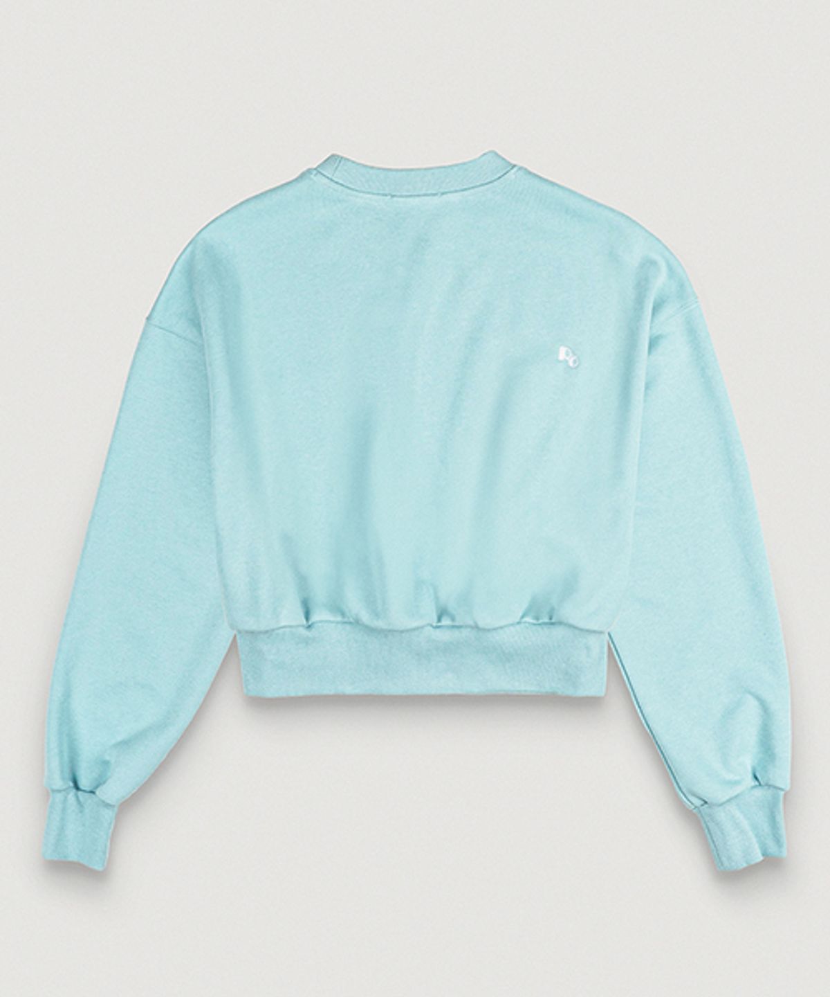 뢰브(ROVVE) Cropped Sweat Shirt (Light Blue)